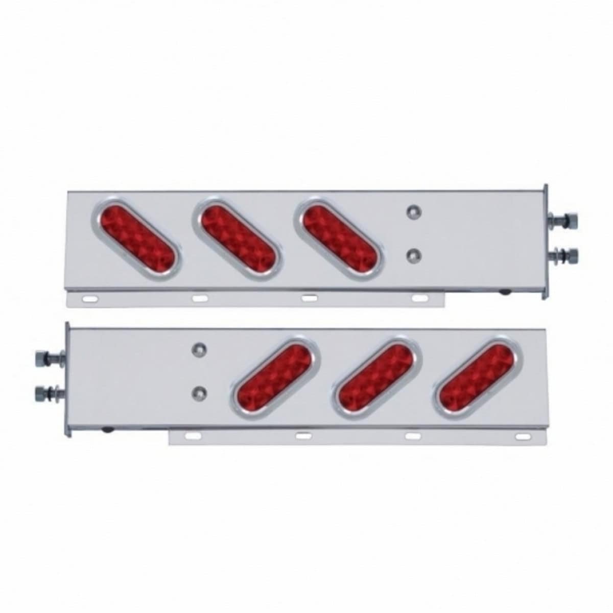 SS Rear Light Bar With 6 Oval LED Lights