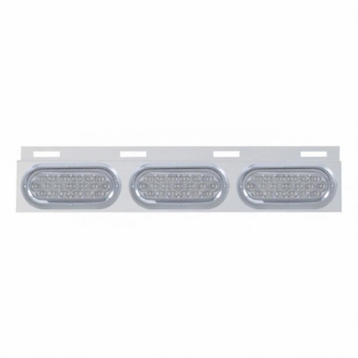 Stainless Mud Flap Plate with Clear Lens LEDs