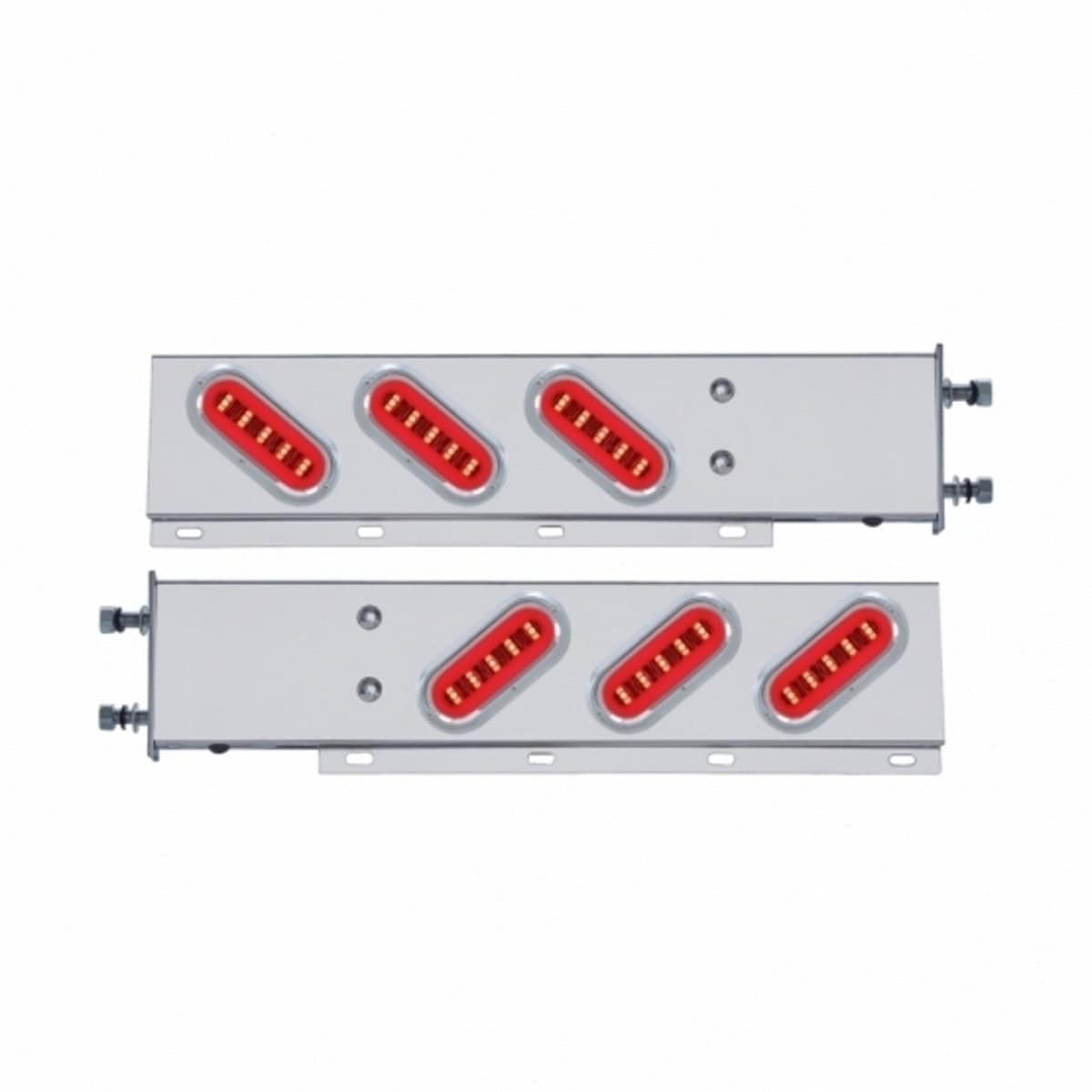 Ss Rear Light Bar With 6 Oval Led Glolights 1 SS Rear Light Bar With 6 Oval LED GloLights