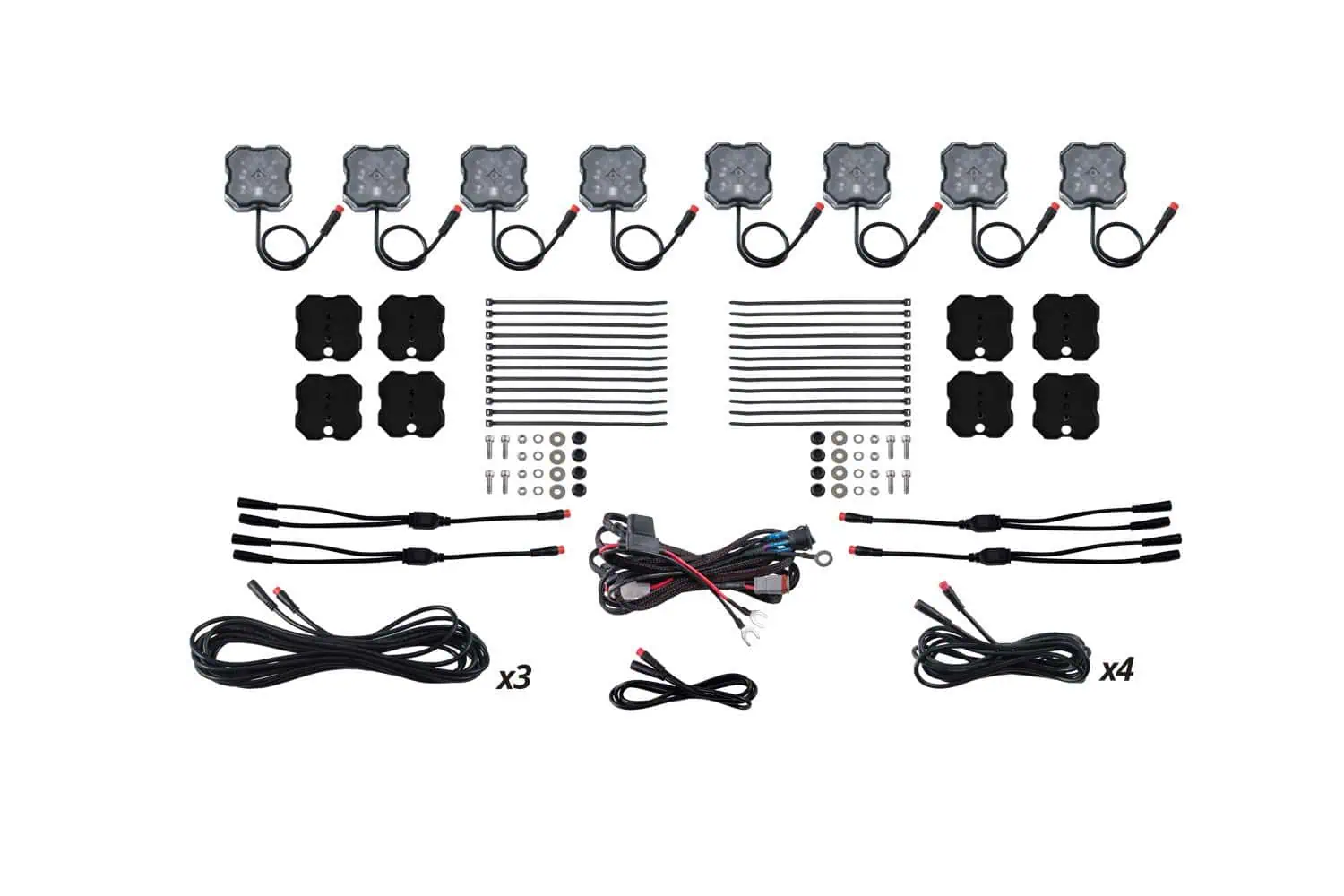 Diode Dynamics RGBW Rock Light Installer Magnet Mount Kit (8-pack)