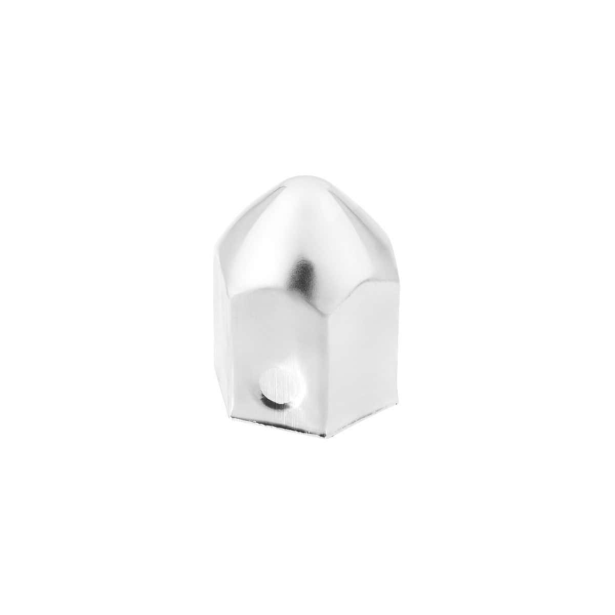1-1/2" x 2-1/4" Chrome Steel Pointed Nut Covers