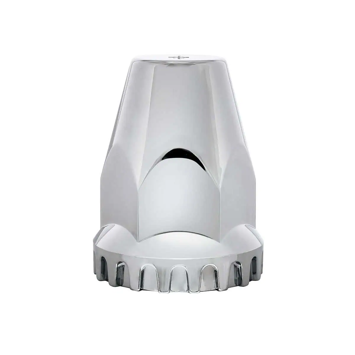 33mm x 2-3/4" Chrome Plastic Original Nut Covers - Thread-On