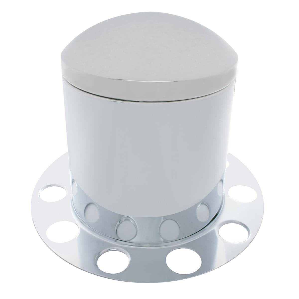 Chrome Dome Rear Axle Cover 3PC Kit For 1-1/2" Nut Cover - Steel Wheel