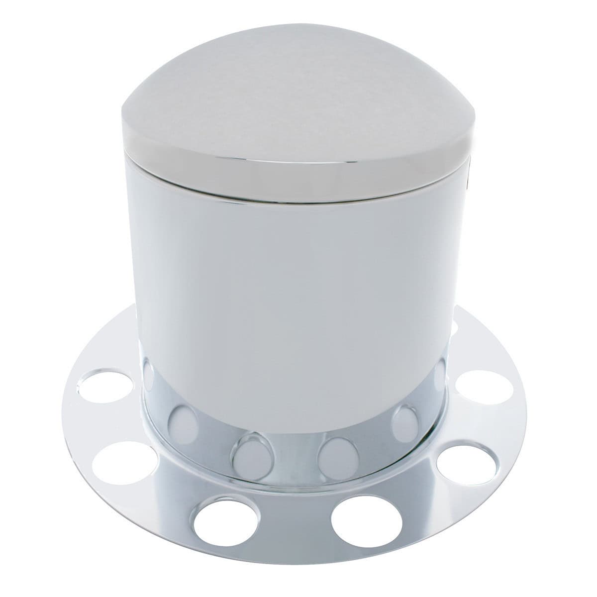 Chrome Dome Rear Axle Cover 3Pc Kit 3 Chrome Dome Rear Axle Cover 3PC Kit For 1-1/2" Nut Cover - Aluminum Wheel