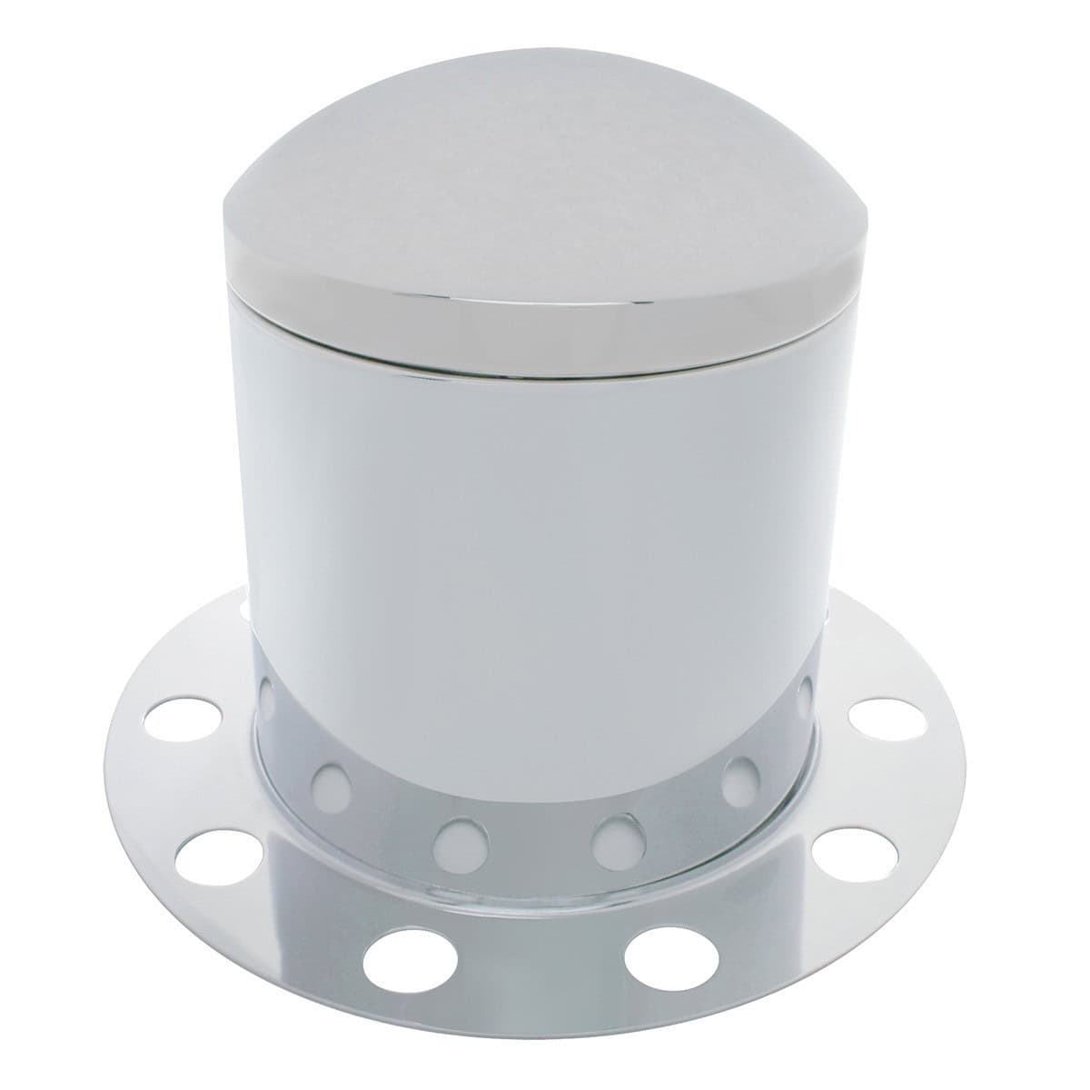 Chrome Dome Rear Axle Cover 3Pc Kit 4 Chrome Dome Rear Axle Cover 3PC Kit For 33mm Nut Cover - Steel/Aluminum Wheel (10 Holes)