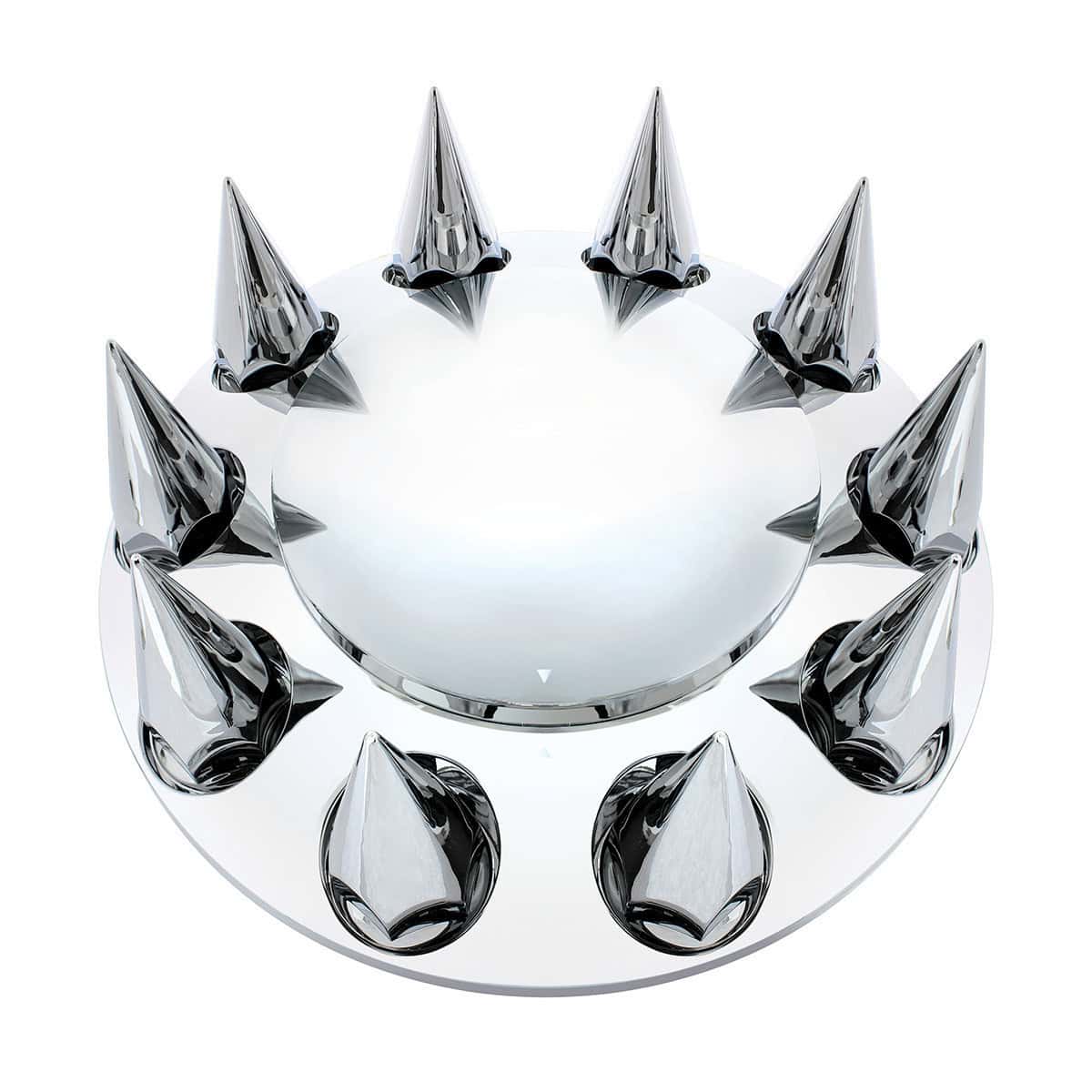 Dome Front Axle Cover With 33mm Spike Thread-On Nut Covers