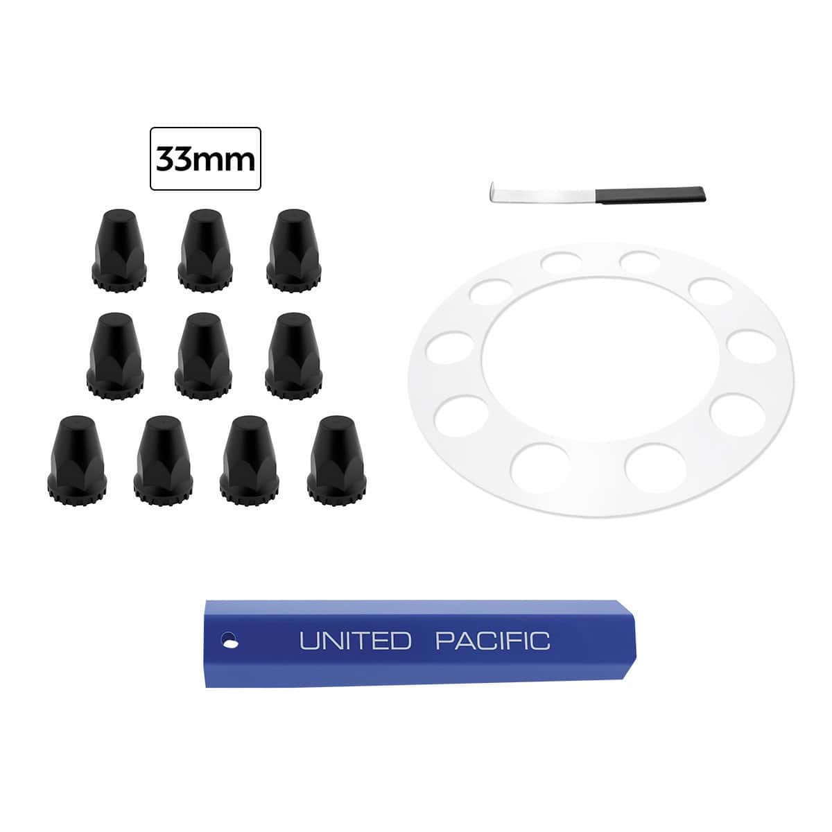 Aero Full-Moon Rear Axle Cover Kit 3 Aero Full-Moon Rear Axle Cover Kit - Chrome