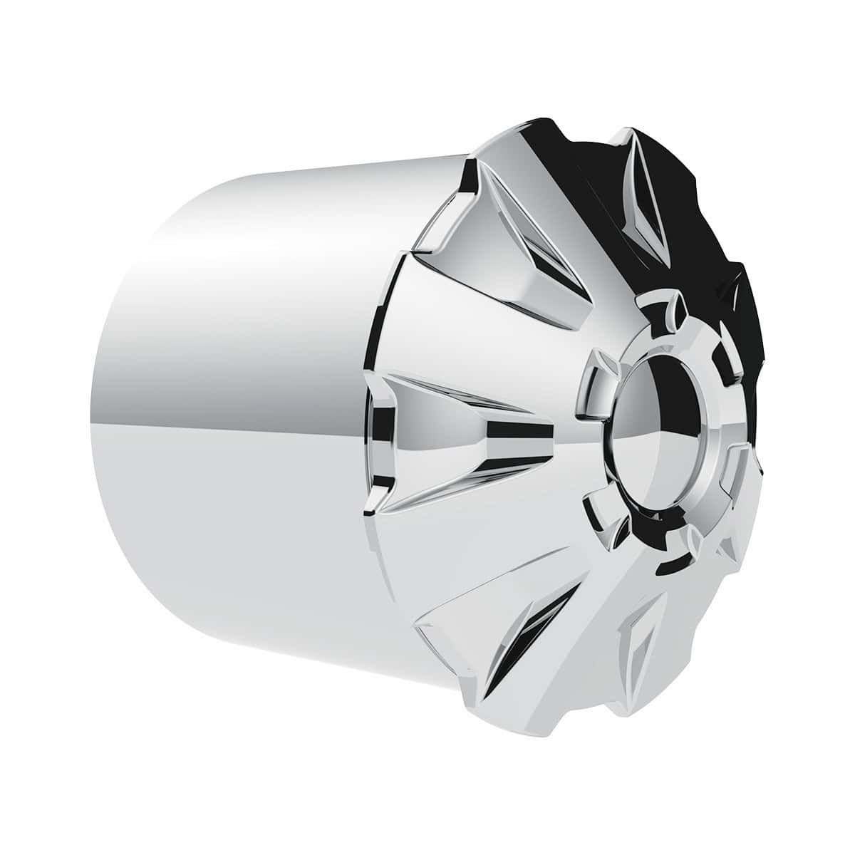 Rubicon Rear Axle Cover Kit With 33mm Thread-On Nut Covers-Chrome