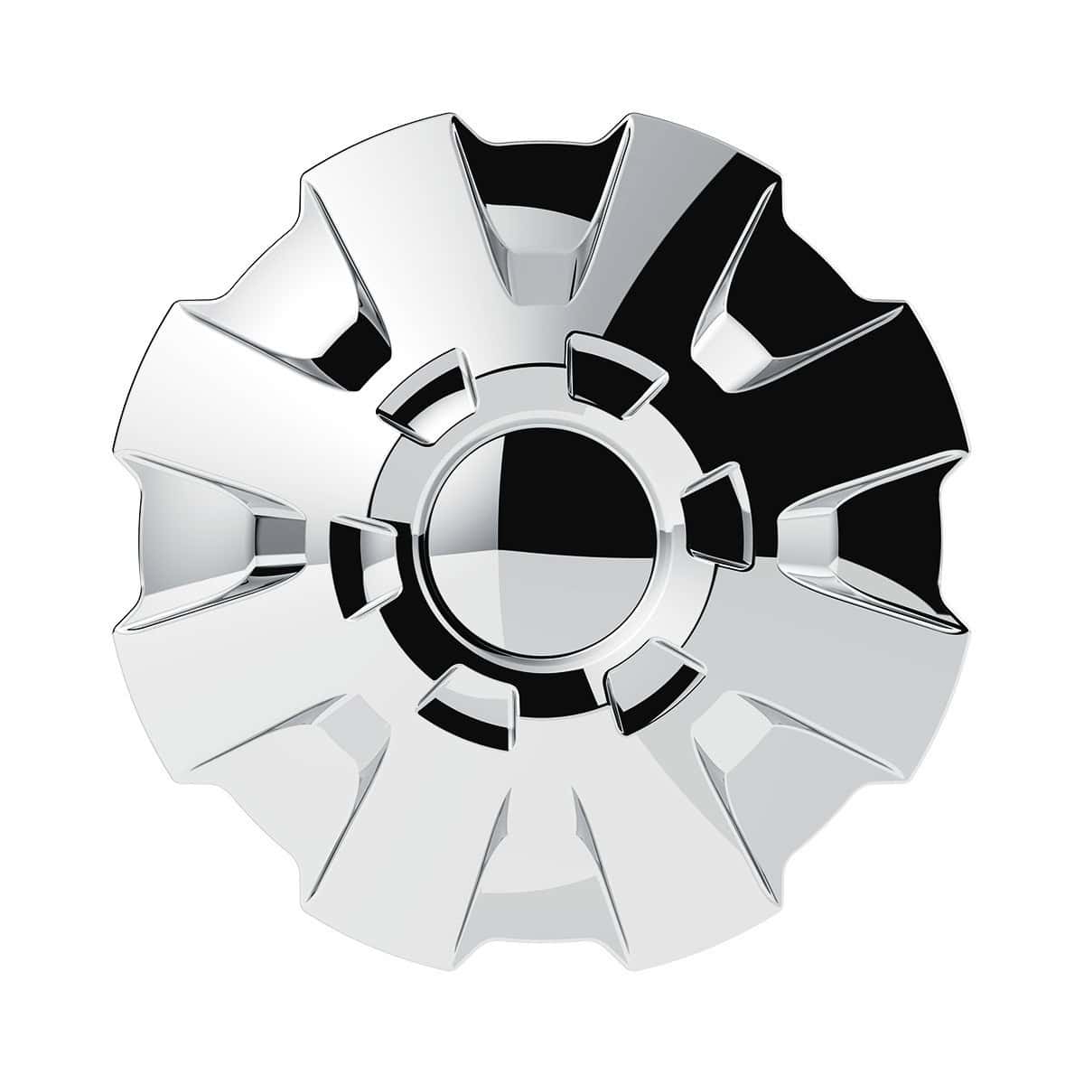 Rubicon Rear Axle Cover Kit With 33mm Thread-On Nut Covers-Chrome