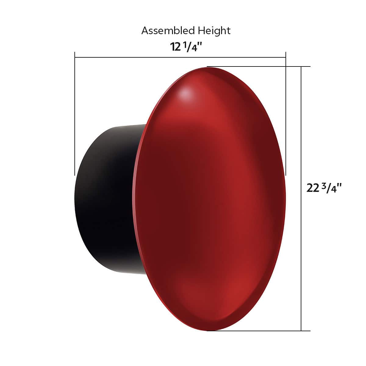 Aero Full-Moon Rear Axle Cover Kit 8 Aero Full-Moon Rear Axle Cover Kit - Candy Red
