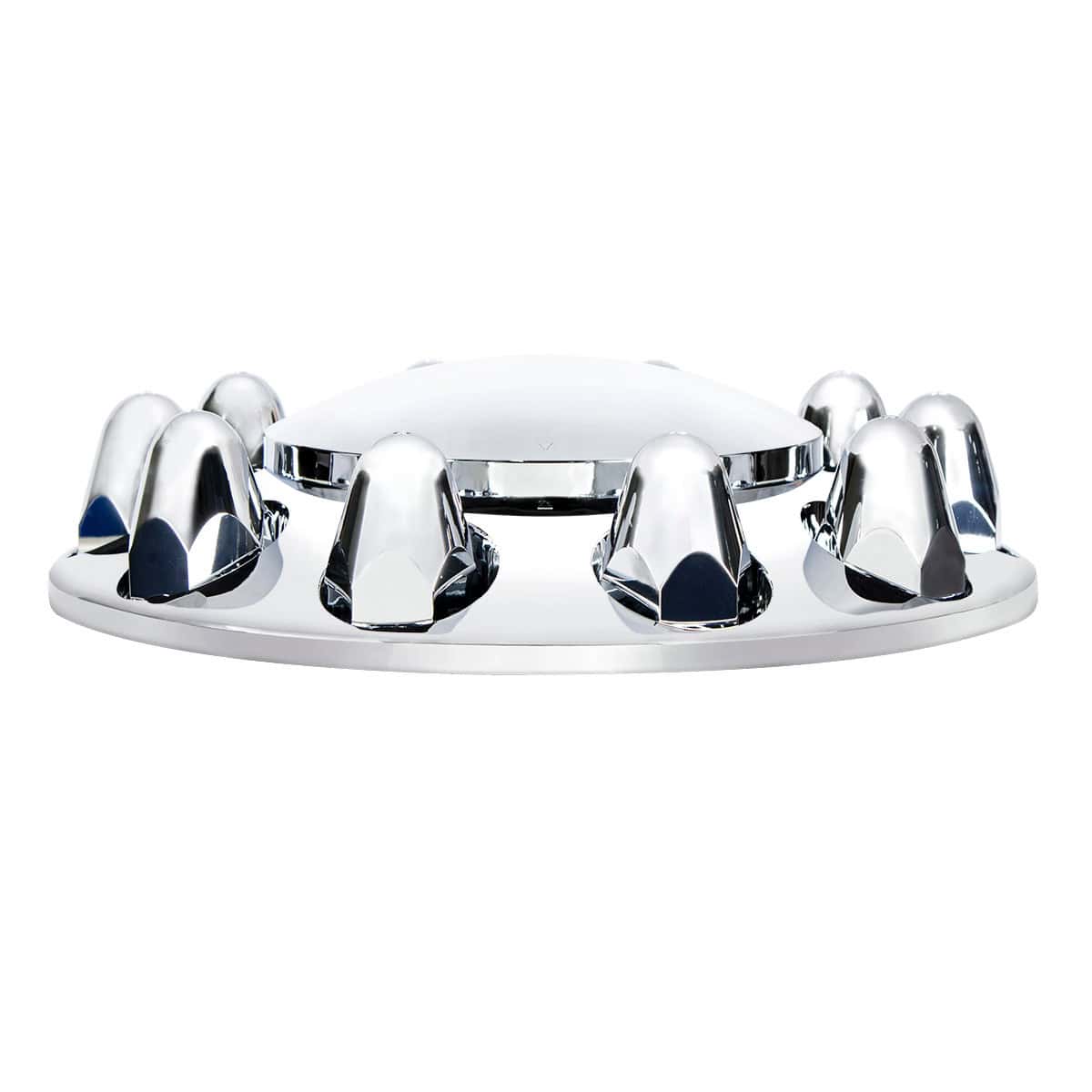Dome Front Axle Cover With 1-1/2" Push-On Nut Covers (Color Box)