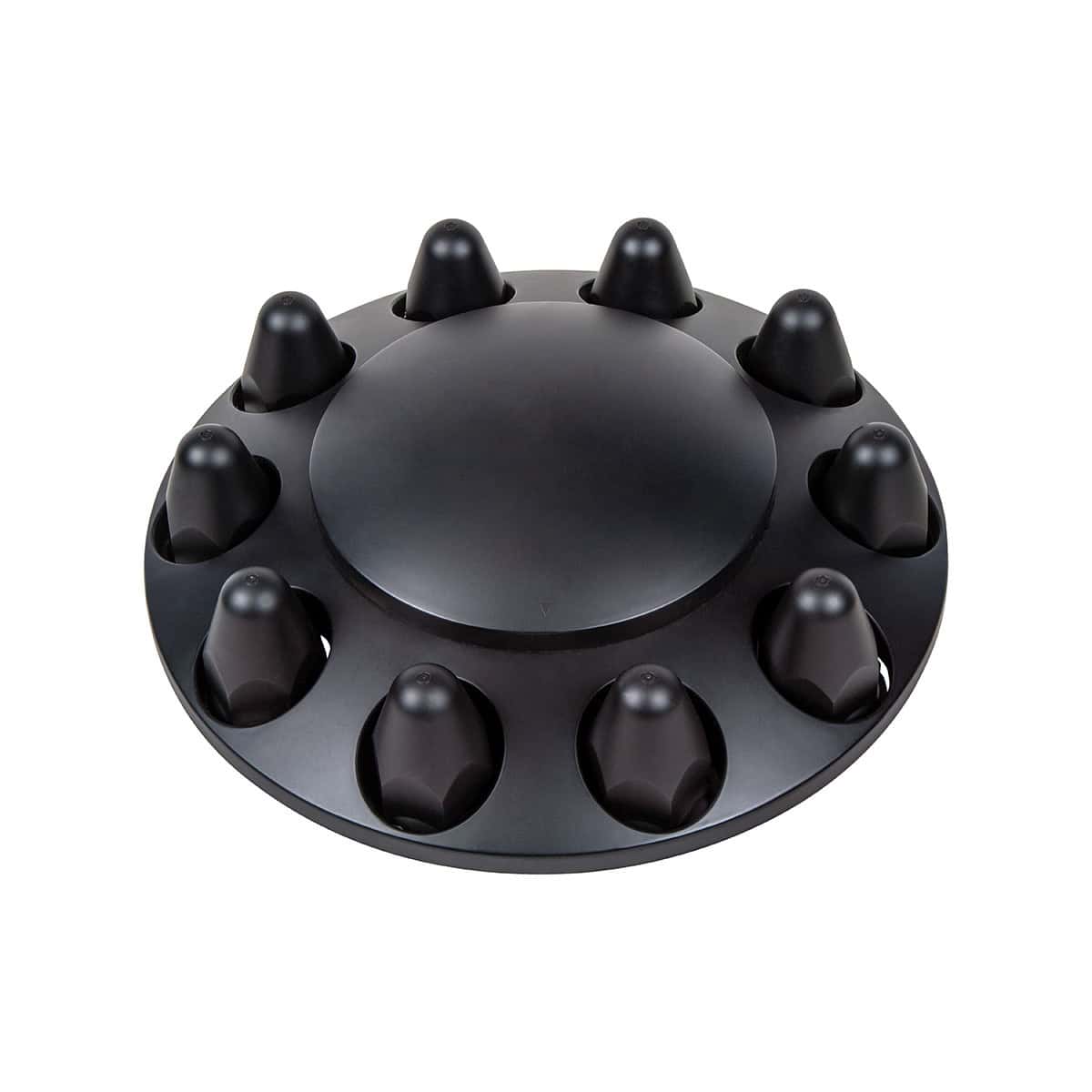 Dome Front Axle Cover With 1-1/2&Quot; Push-On Nut Covers (Color Box) 5 Dome Front Axle Cover With 1-1/2" Push-On Nut Covers (Color Box)
