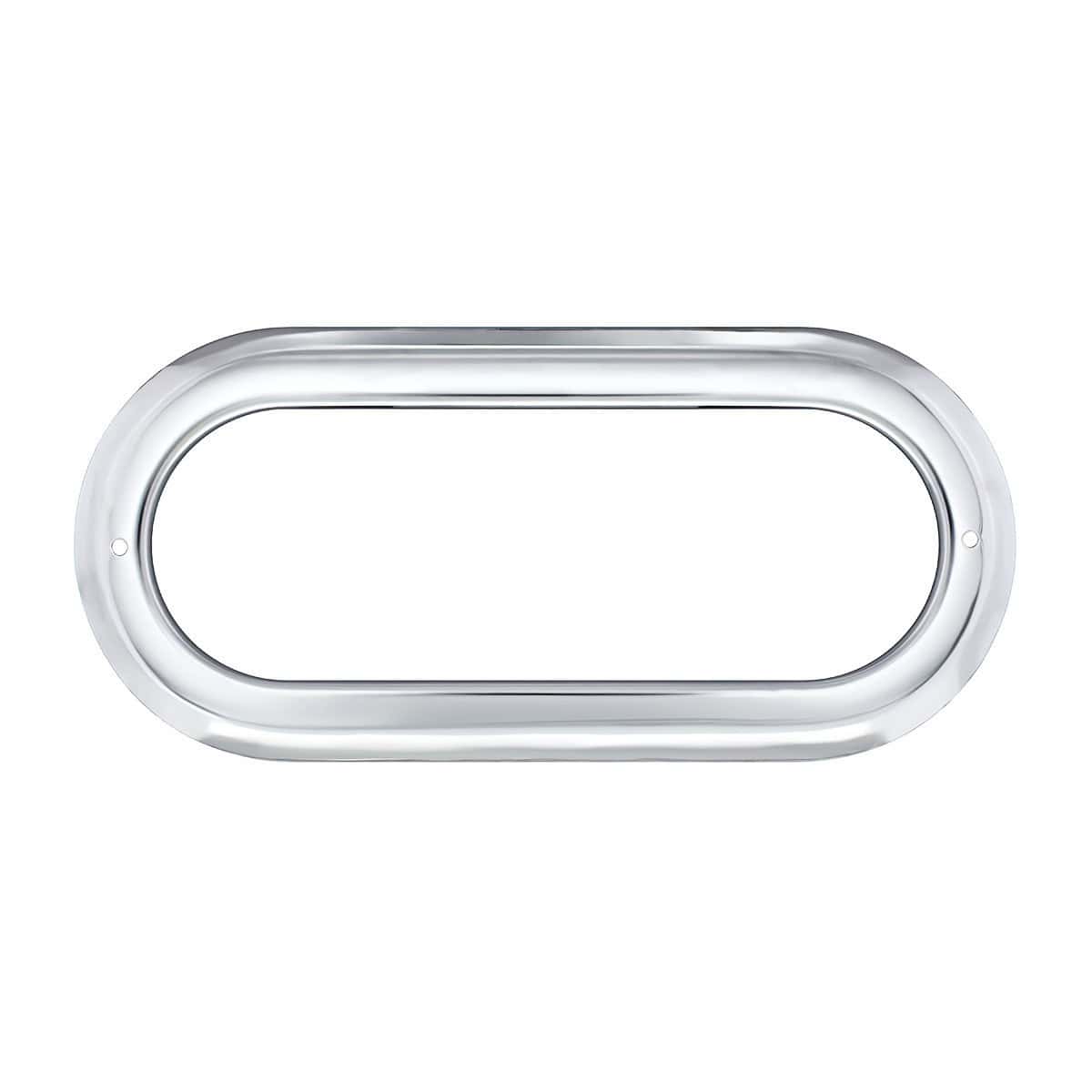 Stainless Steel Light Bezel For 6" Oval Grommet Mounted Light