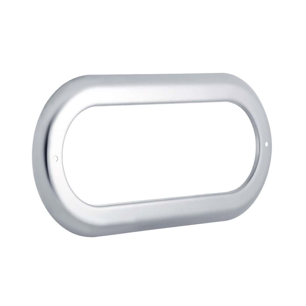Stainless Steel Light Bezel For 6" Oval Grommet Mounted Light