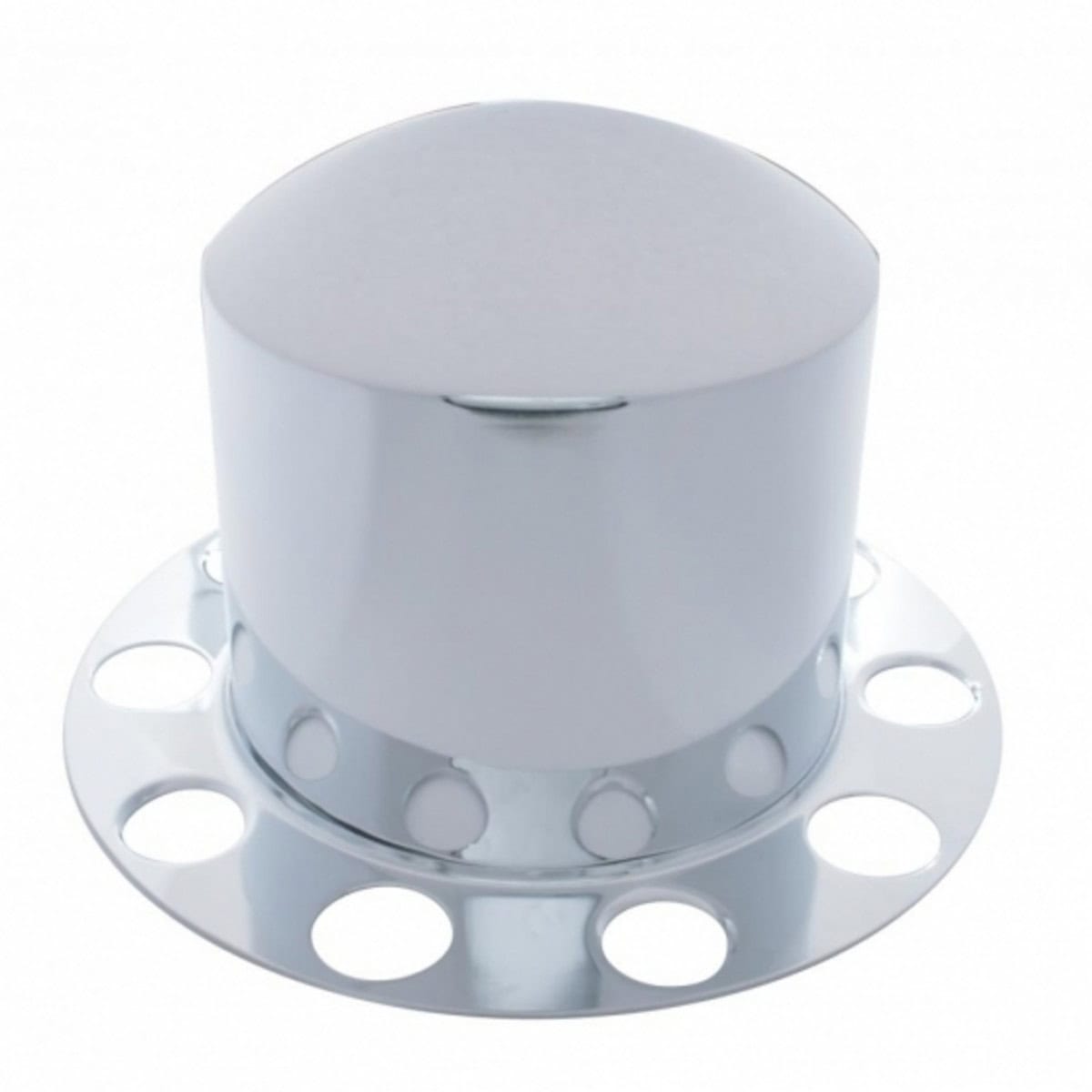 Stainless Dome Rear Axle Cover 2Pc 3 Stainless Dome Rear Axle Cover 2PC Kit For 1-1/2" Nut Cover - Aluminum Wheel