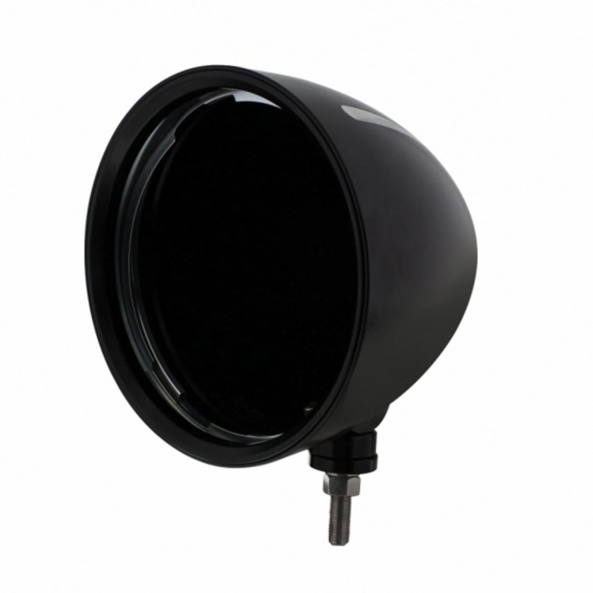 Black &Quot;Billet&Quot; Style Groove Headlight Housing 1 Black "BILLET" Style Groove Headlight Housing