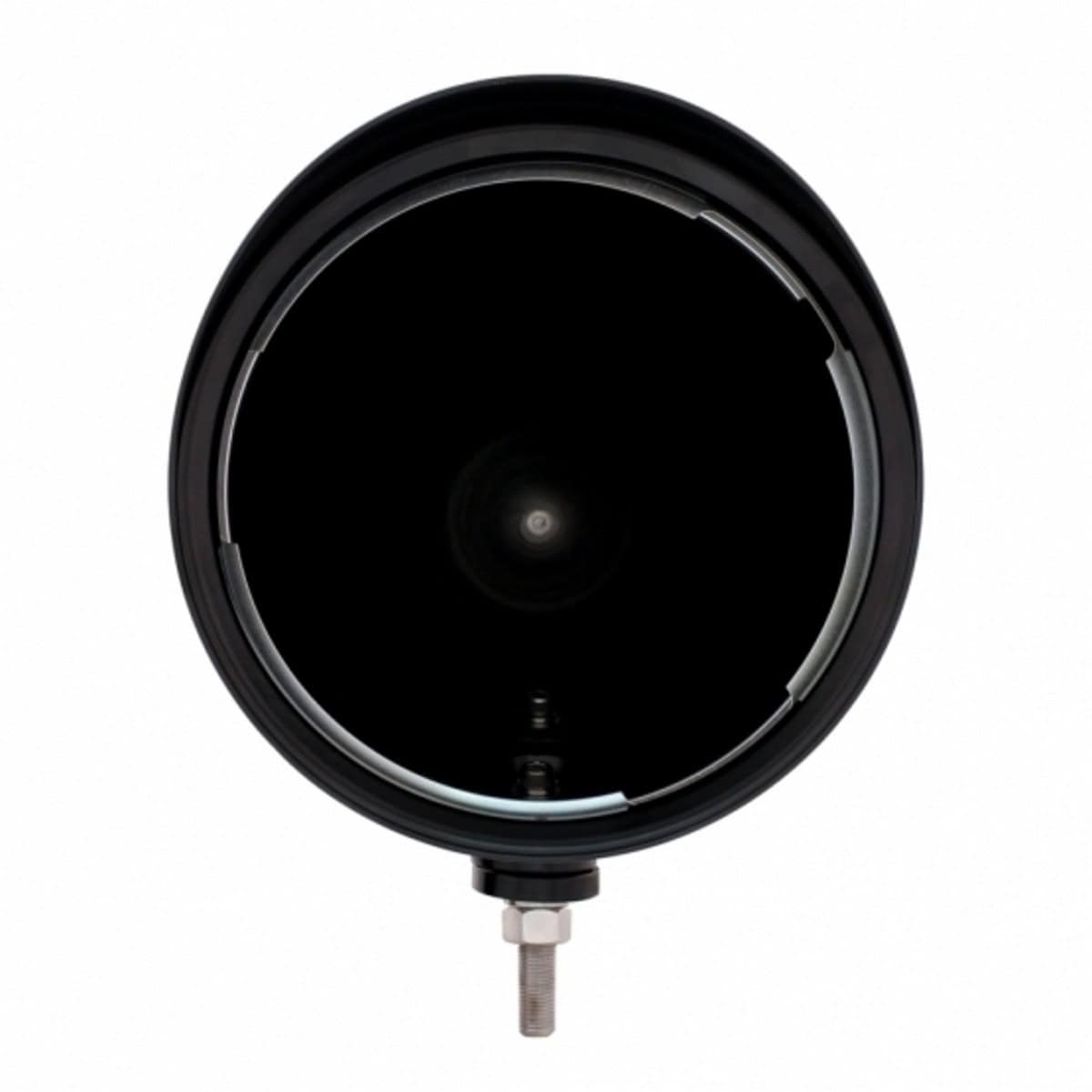 Black "BILLET" Style Groove Headlight Housing With Visor