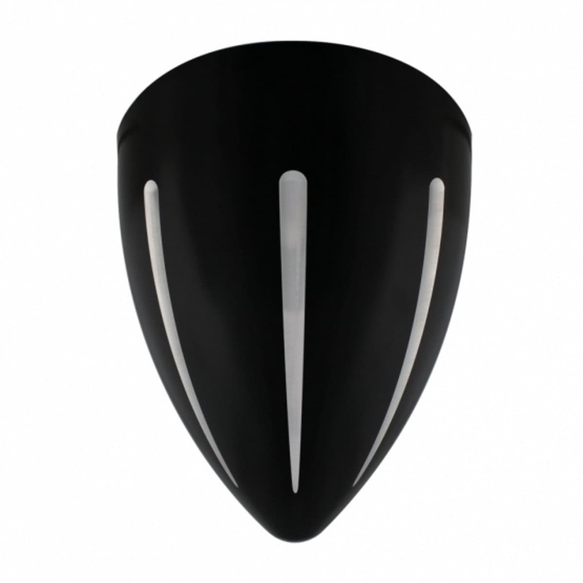 Black &Quot;Billet&Quot; Style Groove Headlight Housing With Visor 3 Black "BILLET" Style Groove Headlight Housing With Visor