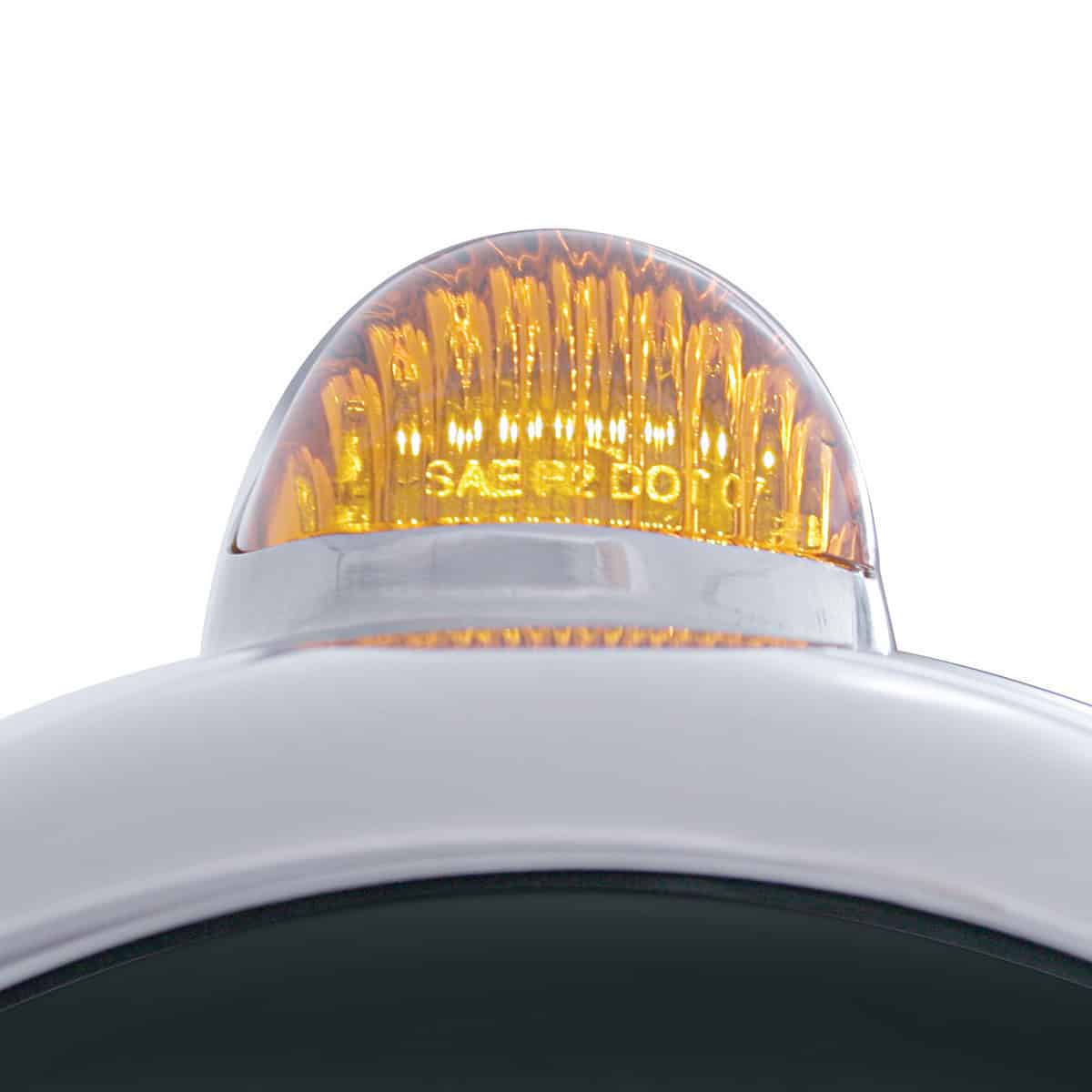 Stainless Steel Guide 682-C Headlight No Bulb With LED Signal