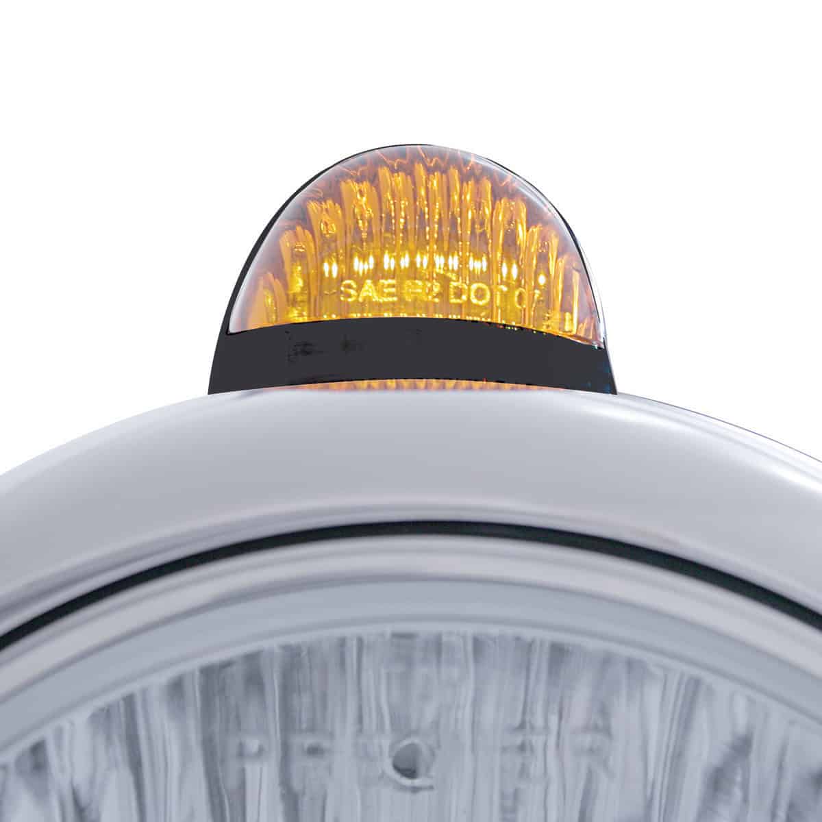 Black Guide 682-C Headlight No Bulb With Led Signal 2 Black Guide 682-C Headlight No Bulb With LED Signal