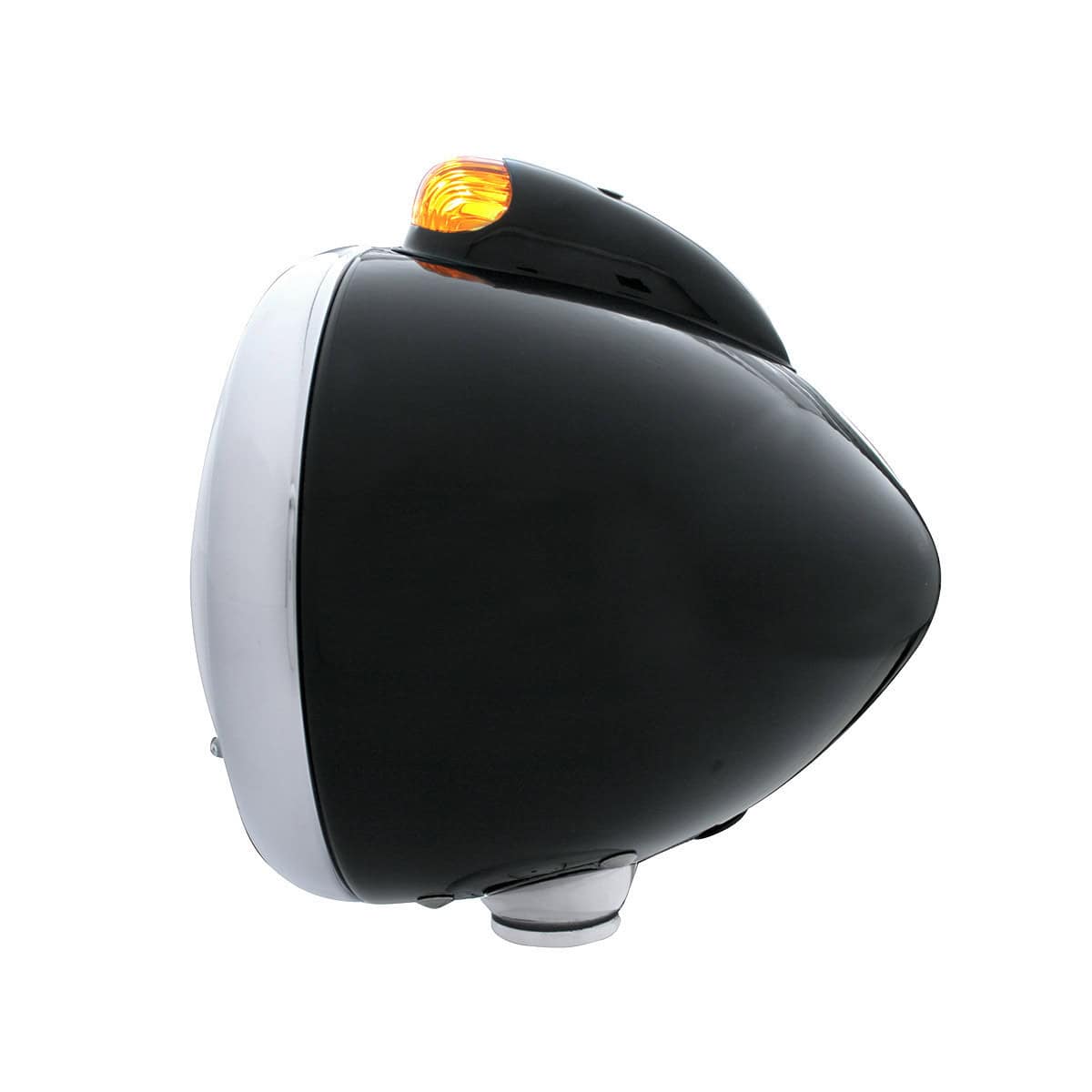 Black Guide 682-C Headlight No Bulb With Led Signal 3 Black Guide 682-C Headlight No Bulb With LED Signal