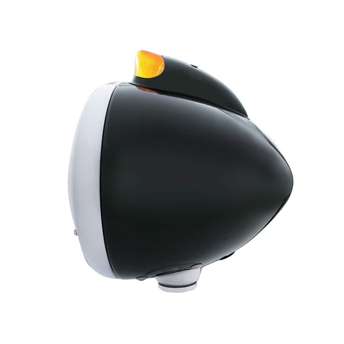 Black Guide 682-C Headlight No Bulb With Original Style LED Signal