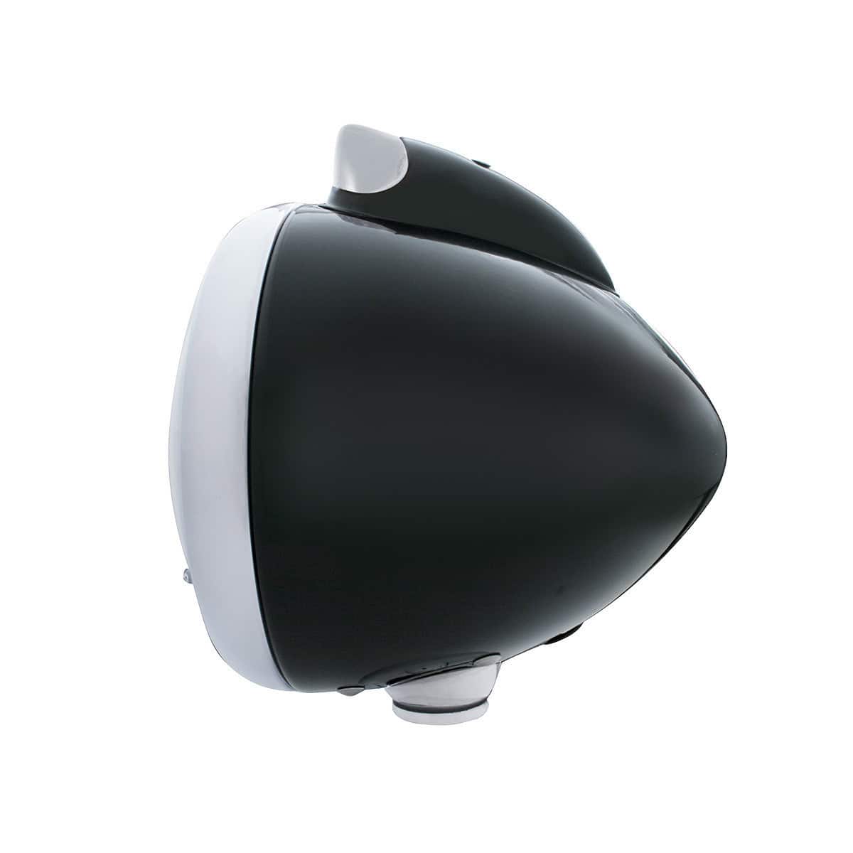 Black Guide 682-C Headlight No Bulb With Original Style Led Signal 5 Black Guide 682-C Headlight No Bulb With Original Style LED Signal