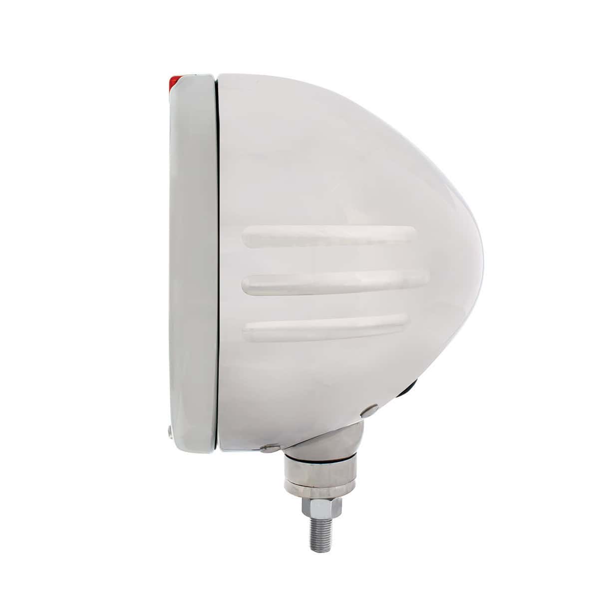 Stainless Steel Classic Stripe Headlight No Bulb With Led Signal 3 Stainless Steel Classic Stripe Headlight No Bulb With LED Signal