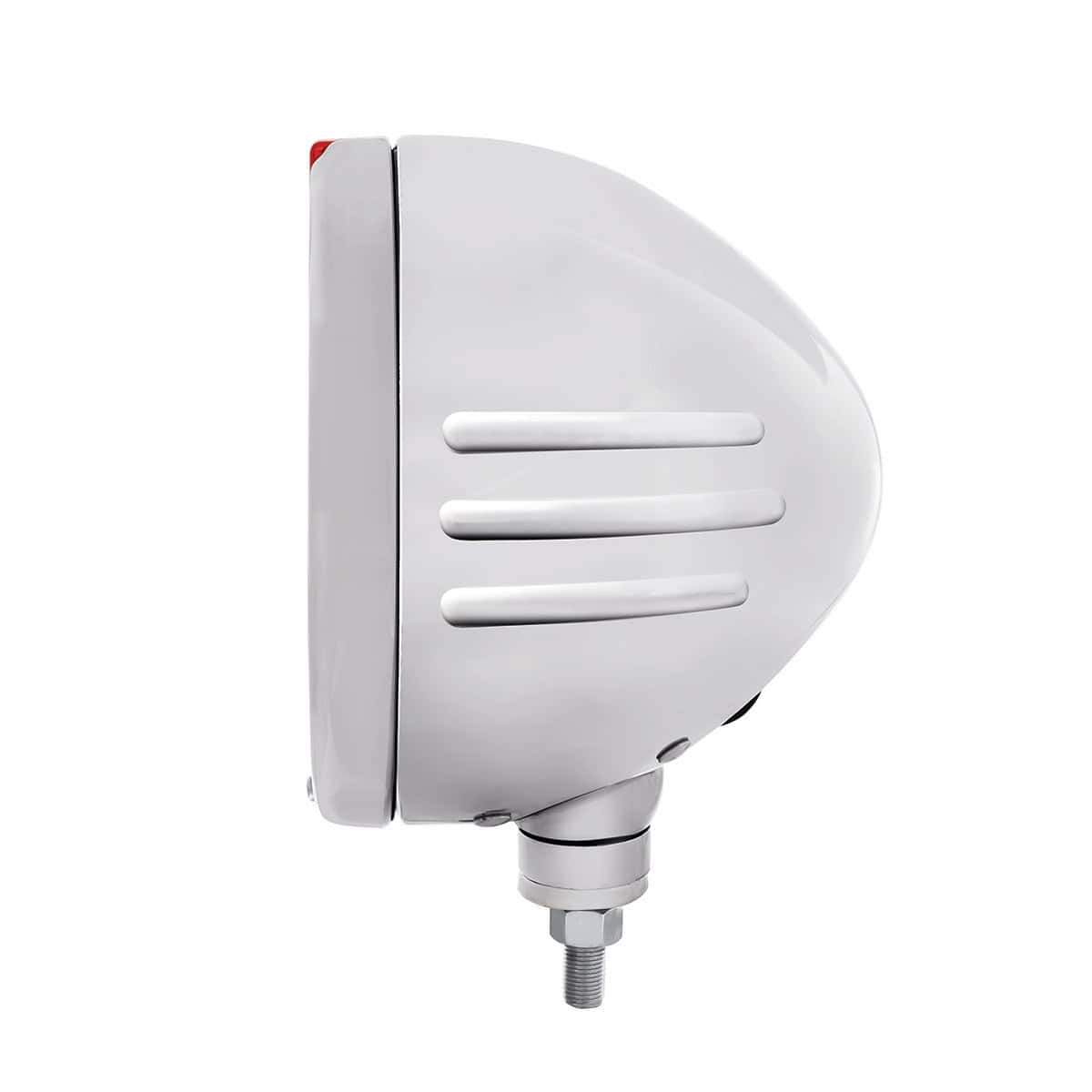 Stainless Steel Bullet Embossed Stripe Headlight 6014 & Dual Mode LED Signal