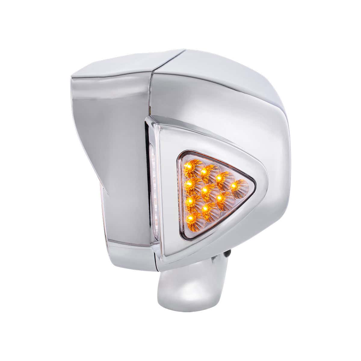 10 High Power Led &Quot;Chrome&Quot; Projection Headlight Assembly W/Mounting Arm &Amp; Turn Signal Side Pod 5 10 High Power LED "Chrome" Projection Headlight Assembly W/Mounting Arm & Turn Signal Side Pod
