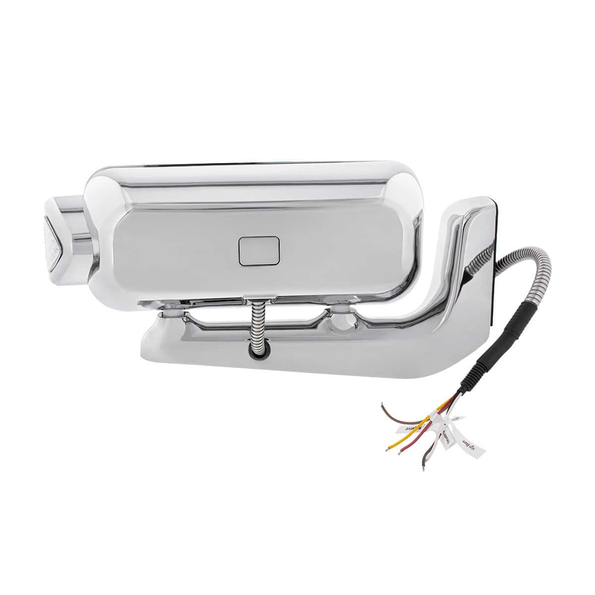 10 High Power Led &Quot;Chrome&Quot; Projection Headlight Assembly W/Mounting Arm &Amp; Turn Signal Side Pod 6 10 High Power LED "Chrome" Projection Headlight Assembly W/Mounting Arm & Turn Signal Side Pod