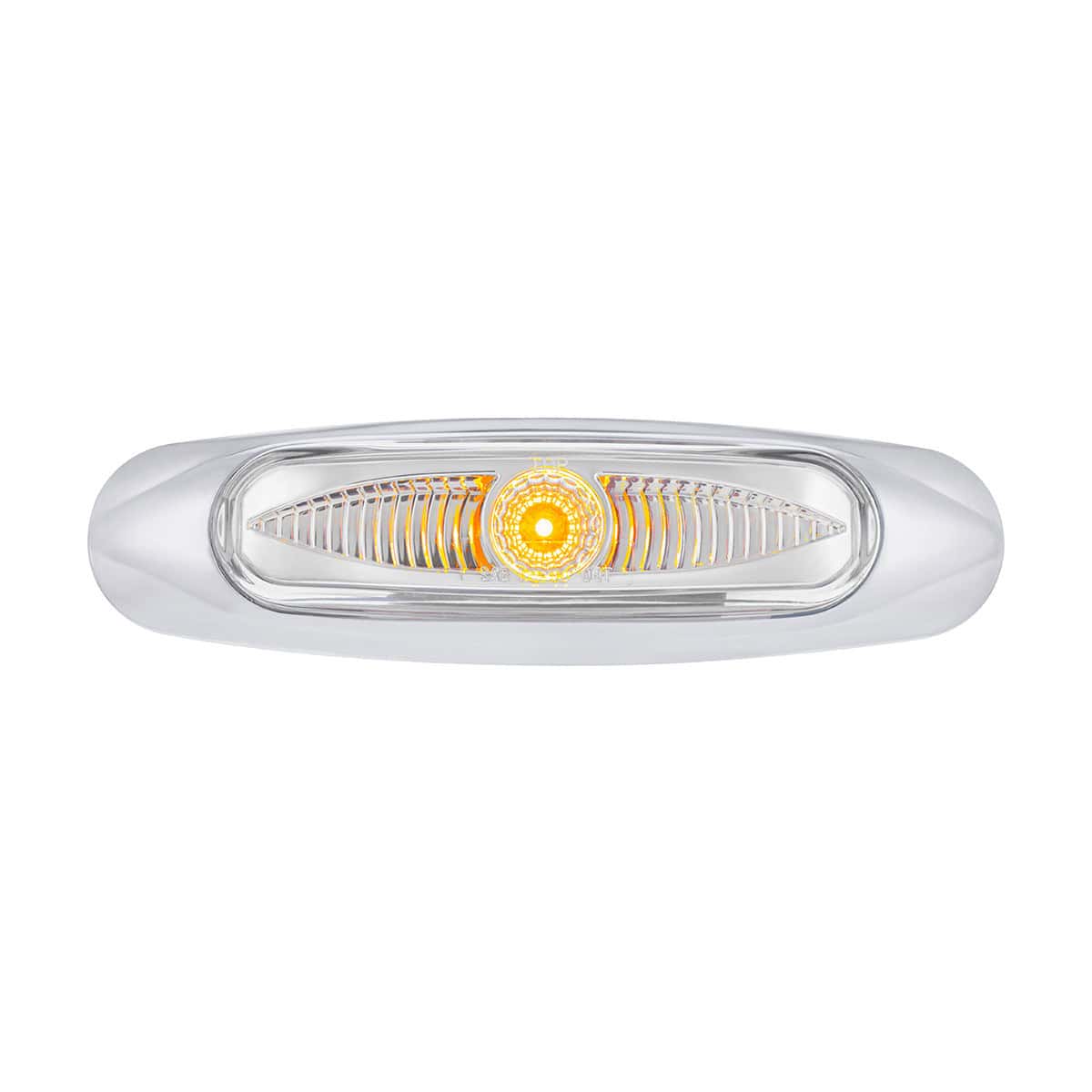 5-3/4" Wide 3 LED ViperEye Light (Clearance/Marker) - Amber LED/Clear Lens