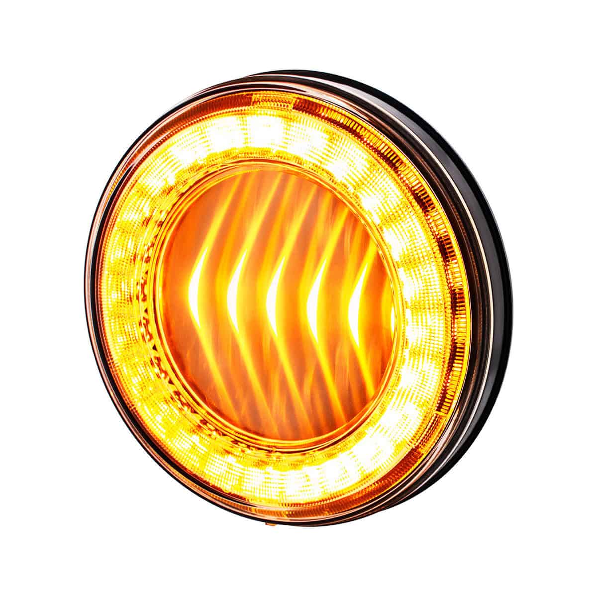 30 Led 4&Quot; Round Lumos Light I-Series (Turn Signal) - Amber Led/Clear Lens 3 30 LED 4" Round Lumos Light I-Series (Turn Signal) - Amber LED/Clear Lens