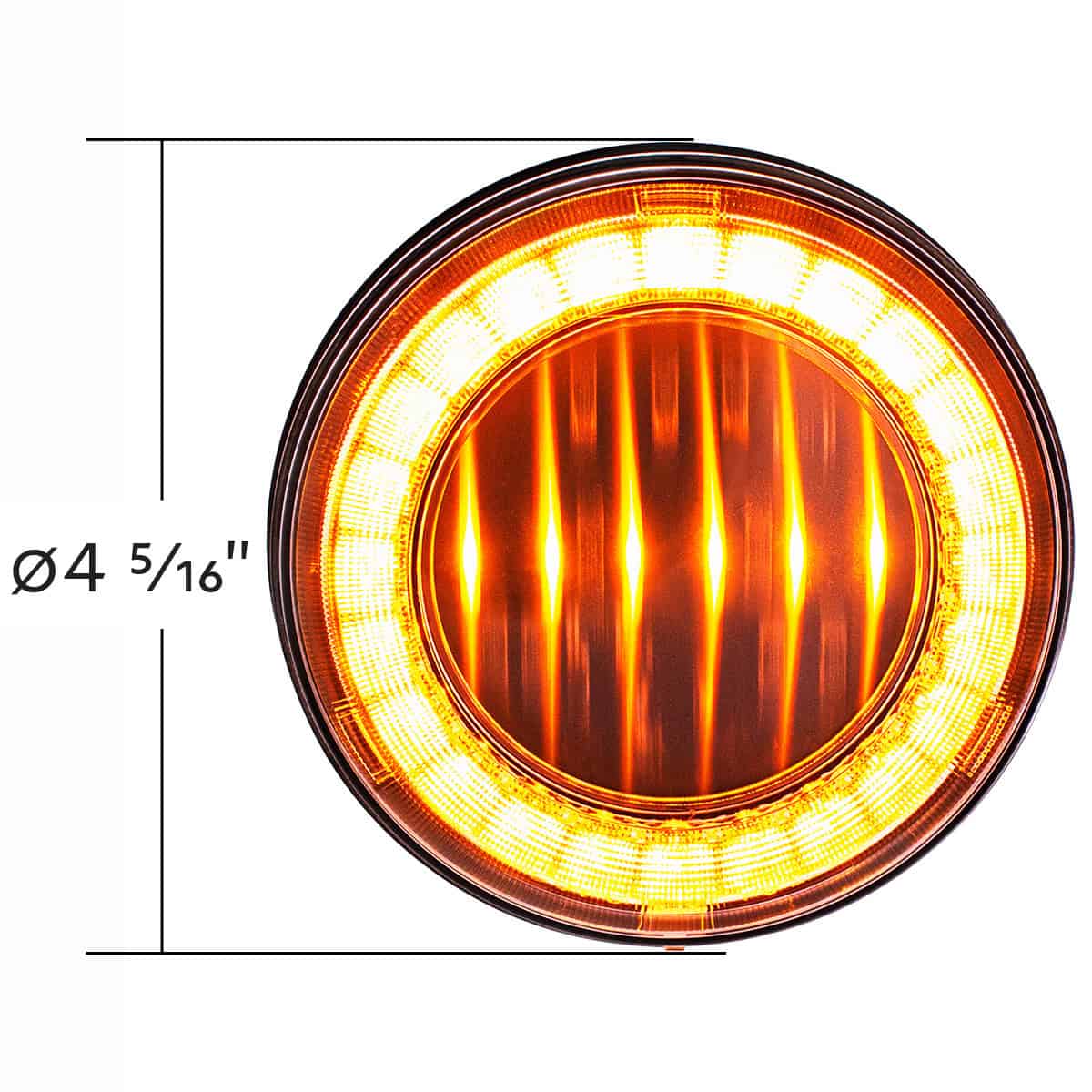 30 Led 4&Quot; Round Lumos Light I-Series (Turn Signal) - Amber Led/Clear Lens 7 30 LED 4" Round Lumos Light I-Series (Turn Signal) - Amber LED/Clear Lens
