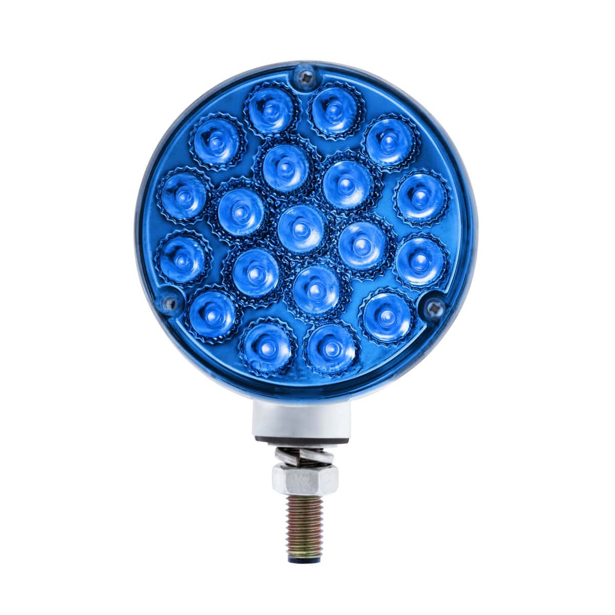 Double Fury 38 Led Reflector Double Face Turn Signal Light-Amber/Red &Amp; Blue Led 4 Double Fury 38 LED Reflector Double Face Turn Signal Light