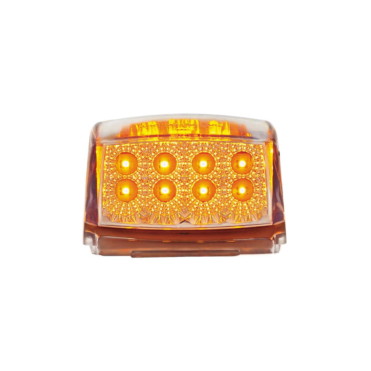 17 Led Reflector Square Cab Light - Amber Led/Clear Lens (5-Pack) 3 17 LED Reflector Square Cab Light - Amber LED/Clear Lens (5-Pack)