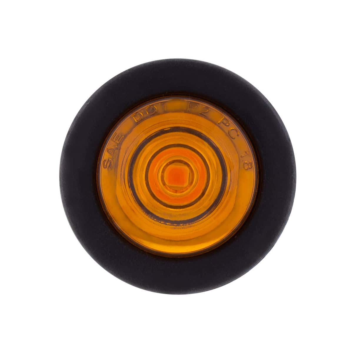 3/4" 1 LED Mini Clearance Light w/Rubber Grommet – Amber