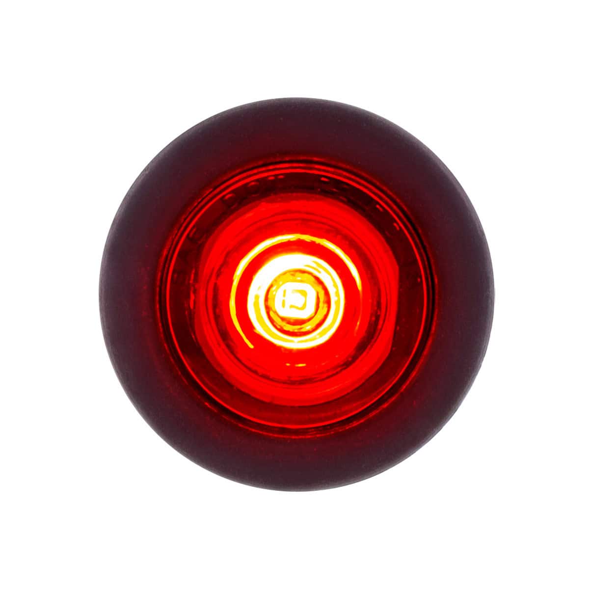 3/4" 1 LED Mini Clearance Light w/Rubber Grommet – Red
