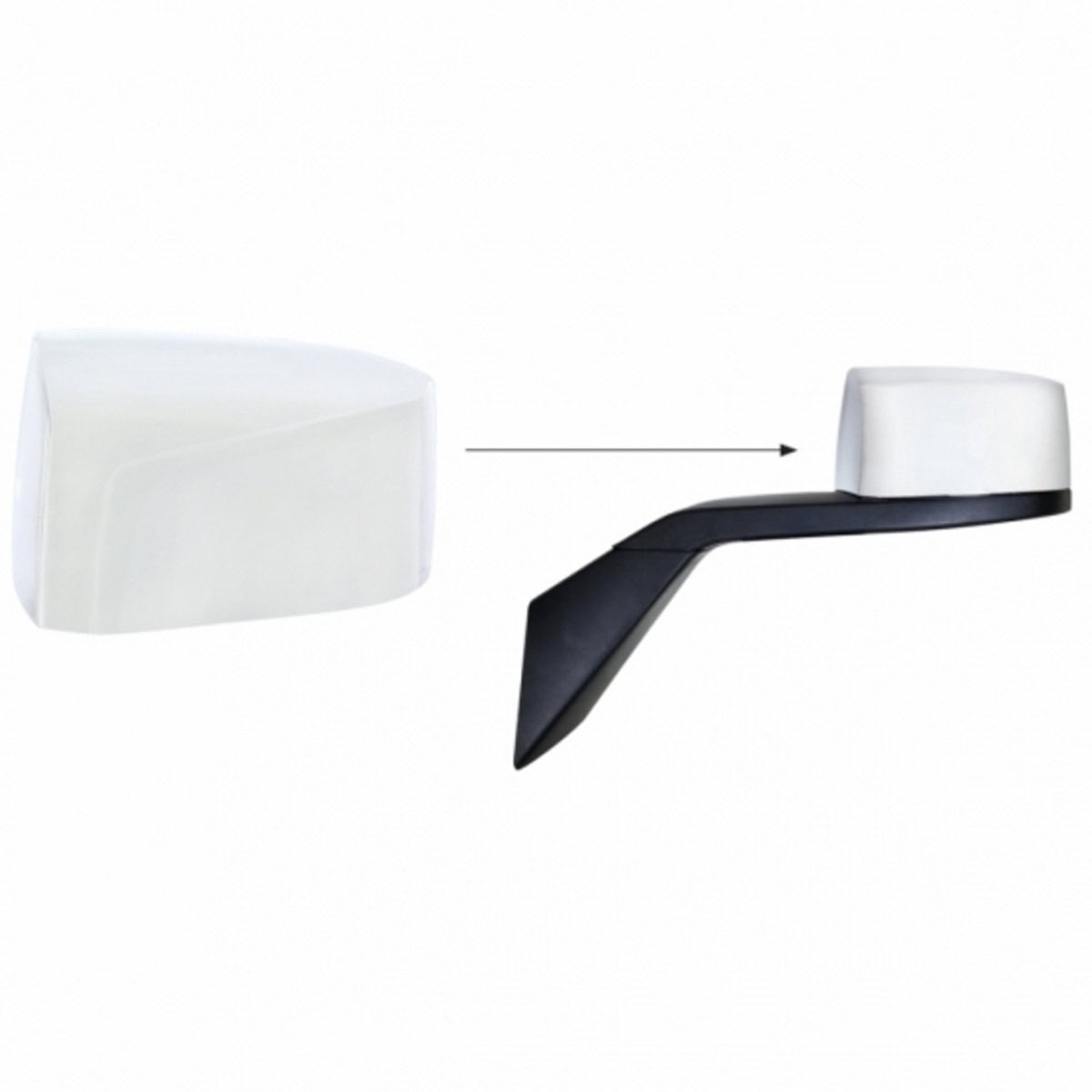 Chrome Hood Mirror Cover For 2003-2017 Volvo Vn/Vnl 3 Chrome Hood Mirror Cover For 2003-2017 Volvo VN/VNL