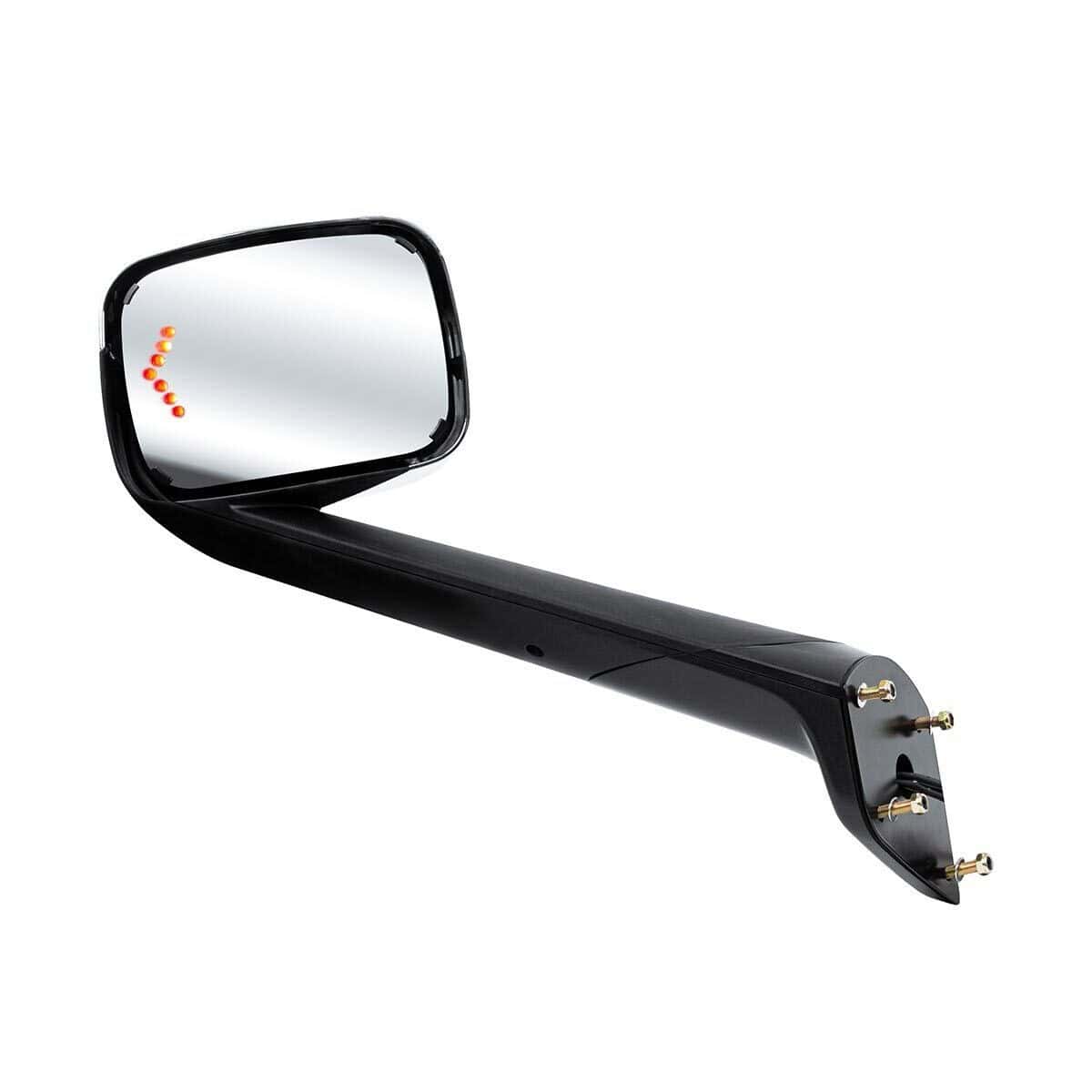 Hood Mirror Assembly W/Led Lights On Mirror Cover &Amp; Glass For 2018-2026 Freightliner Cascadia 4 Hood Mirror Assembly W/LED Lights On Mirror Cover & Glass For 2018-2026 Freightliner Cascadia
