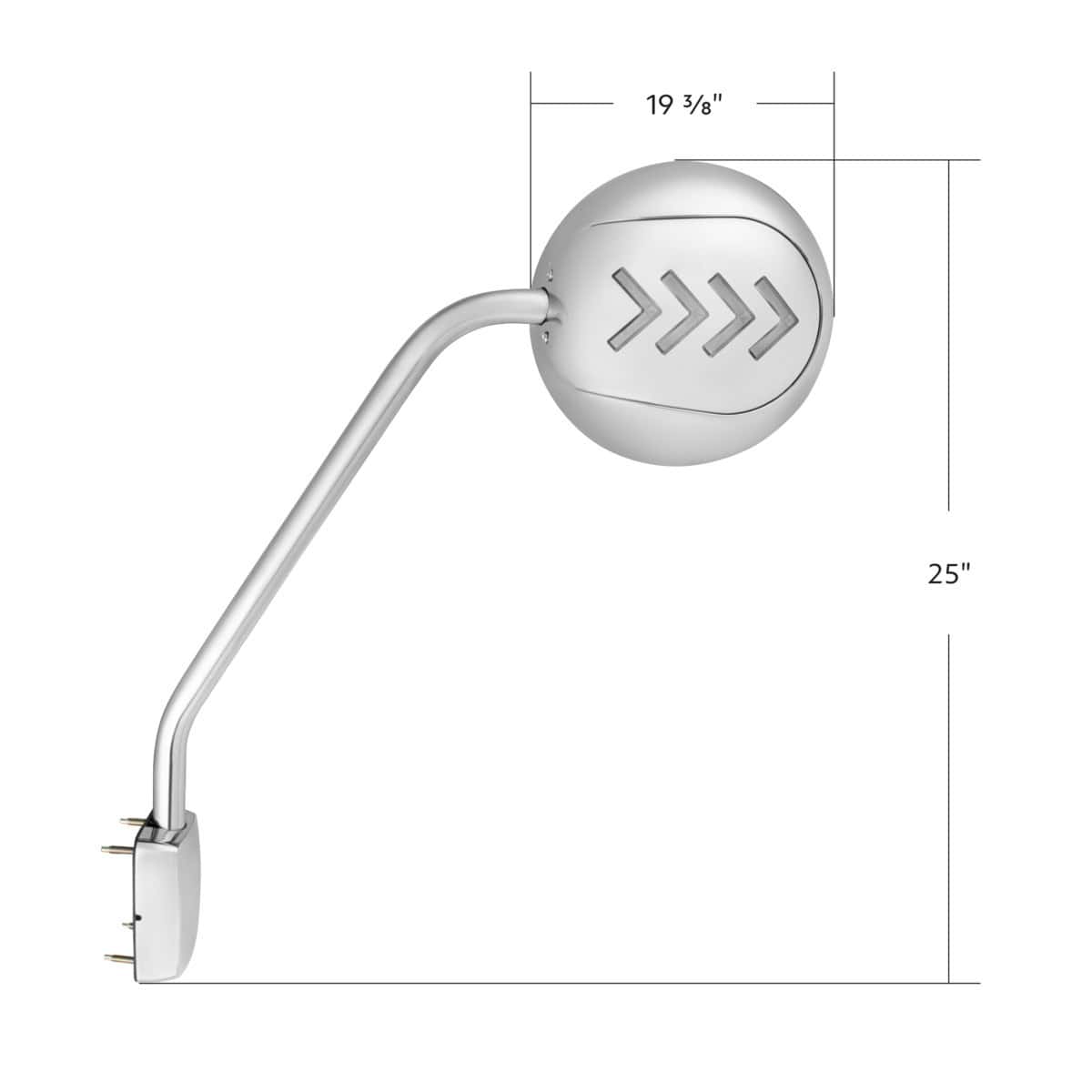 Chrome Hood Mirror Assembly With Sequential Led Turn Signal For 2013-2021 Kw T680 &Amp; 2012-2021 Pb 578 7 Chrome Hood Mirror Assembly With Sequential LED Turn Signal For 2013-2021 KW T680 & 2012-2021 PB 578