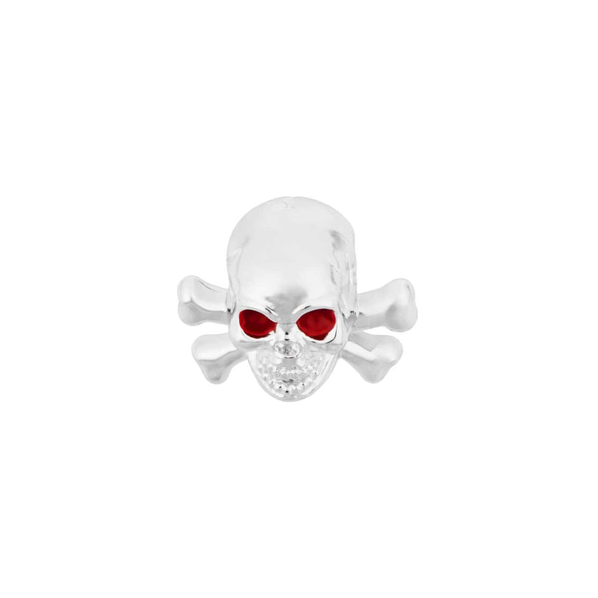 Chrome Skull Valve Caps (Set Of 4) 4 Chrome Skull Valve Caps (Set of 4)