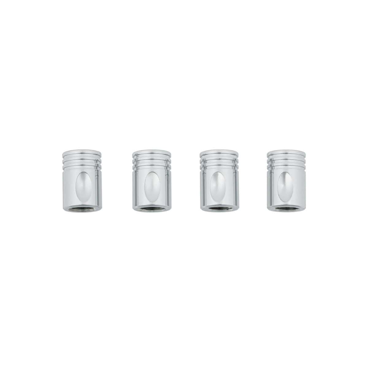 Chrome Piston Valve Caps (4-Pack)