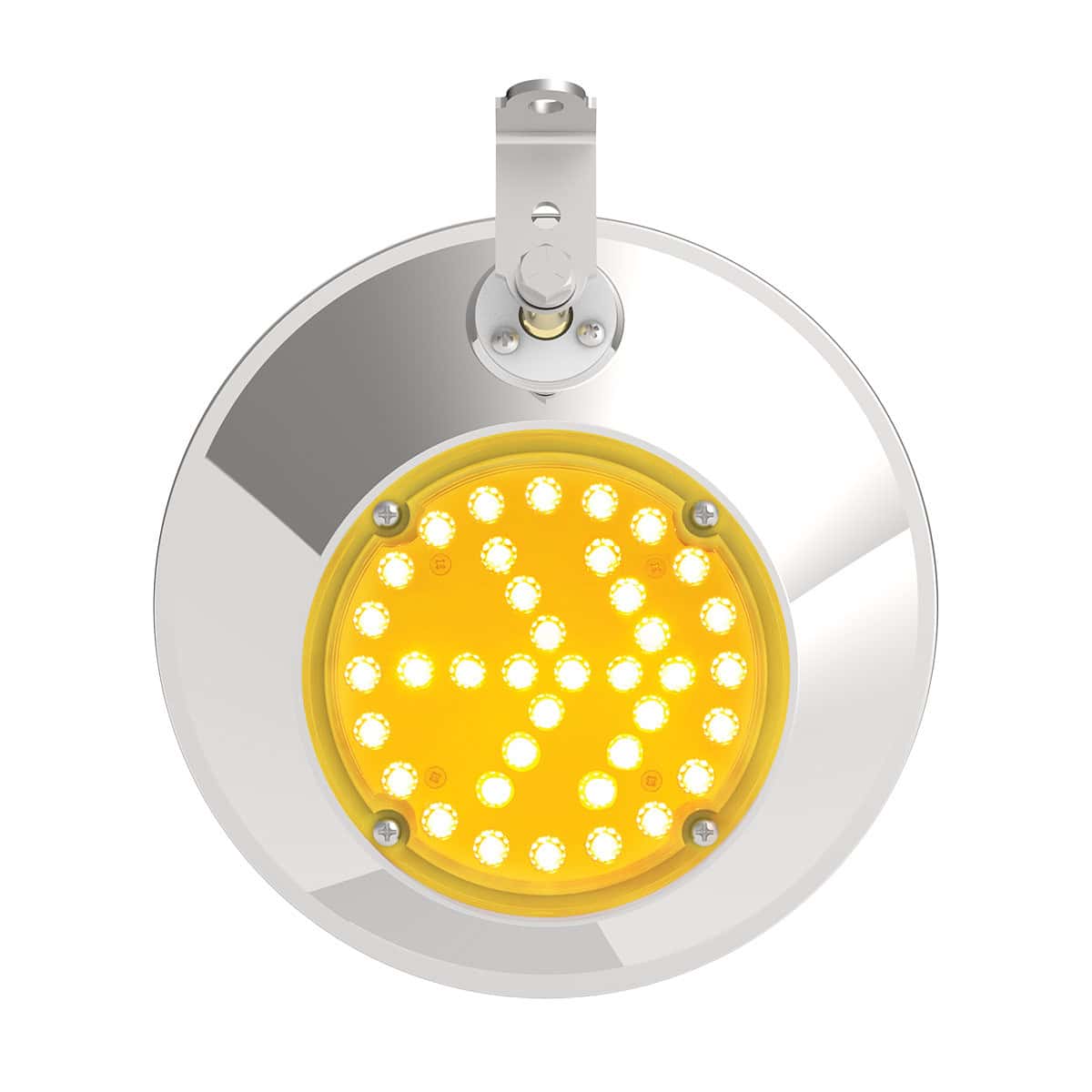8-1/2" 430 Stainless Steel Convex Mirror With LED