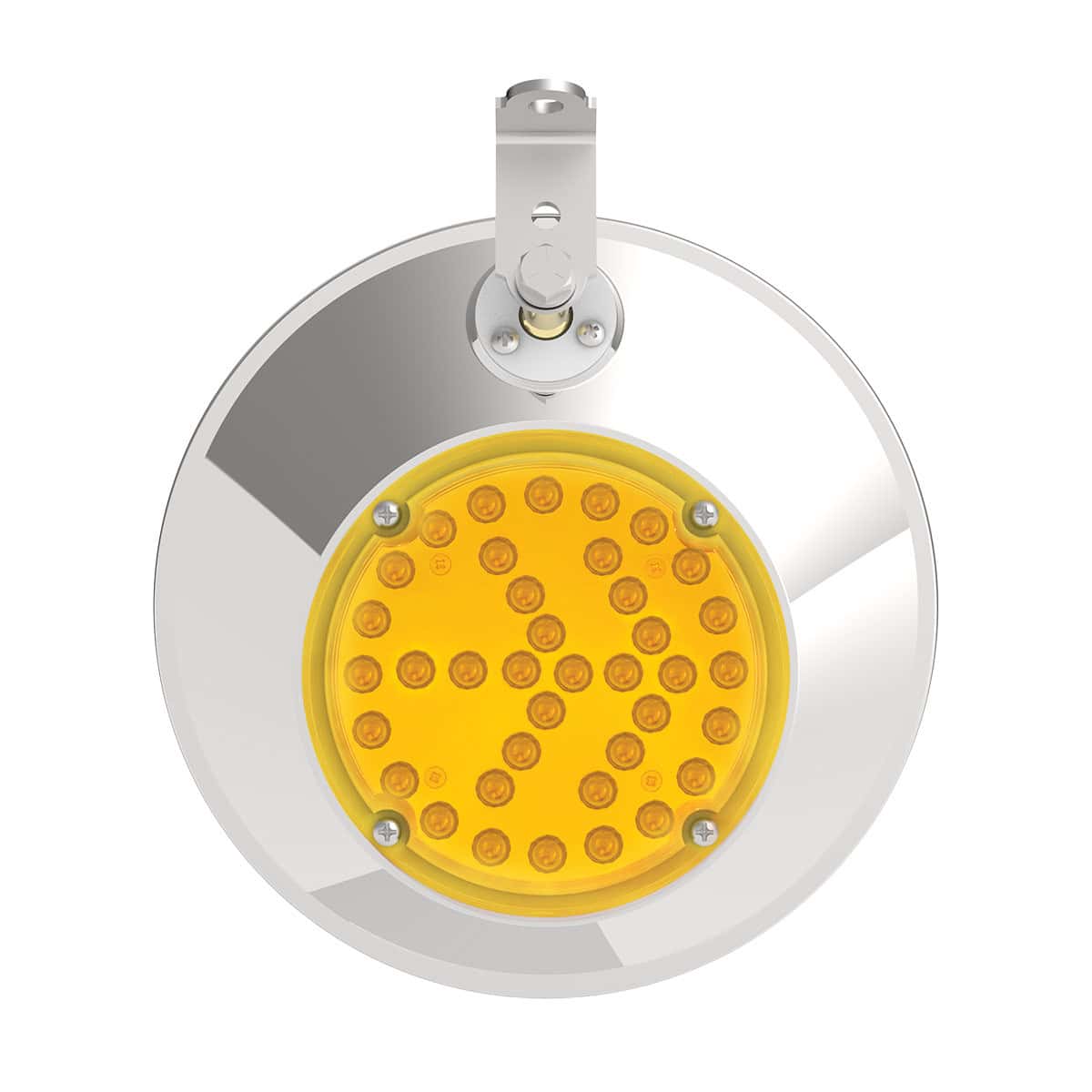 8-1/2" 430 Stainless Steel Convex Mirror With LED