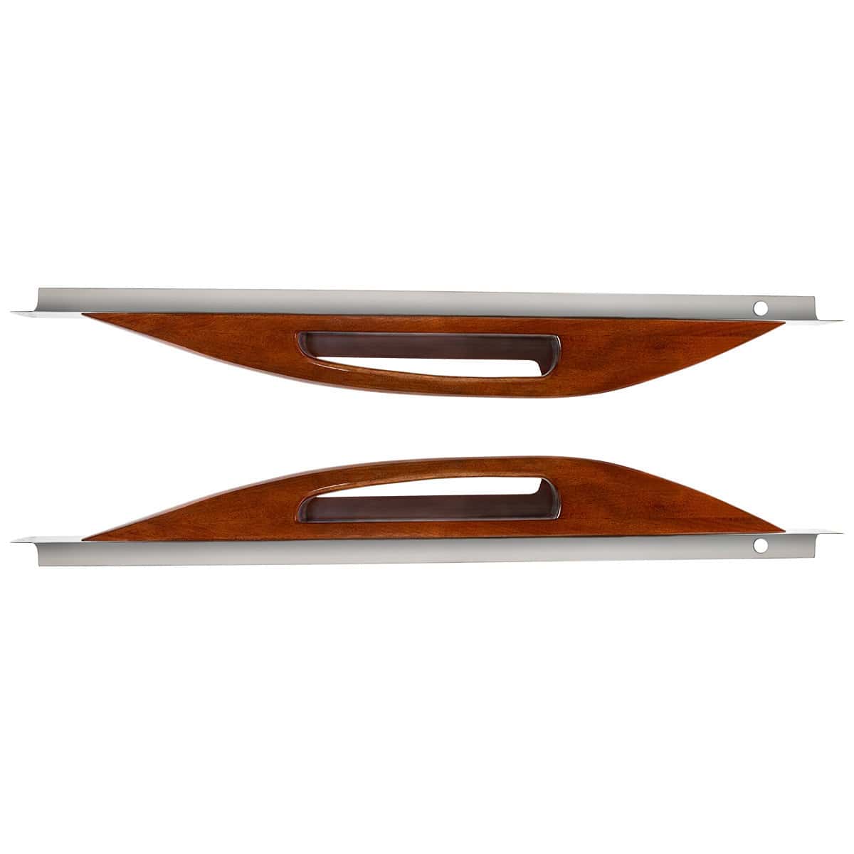 Wood Armrest With SS Window Sill Mounting Plate For 2003-2005 Peterbilt