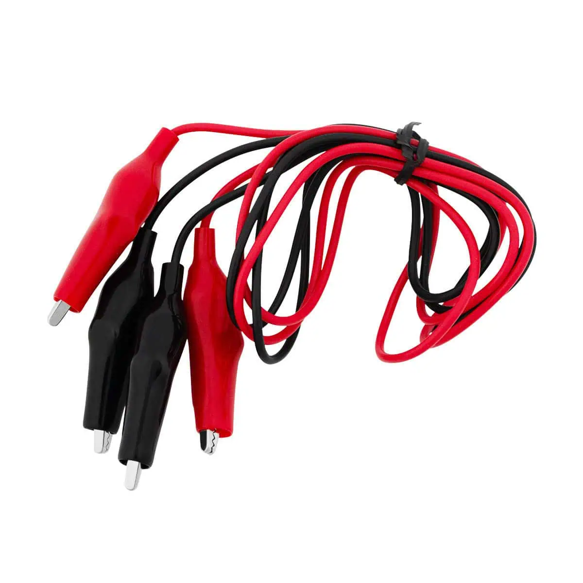 10 Amp Alligator Test Clips w/ 36" Vinyl Leads & Boots (1Red/1Black Per Set)