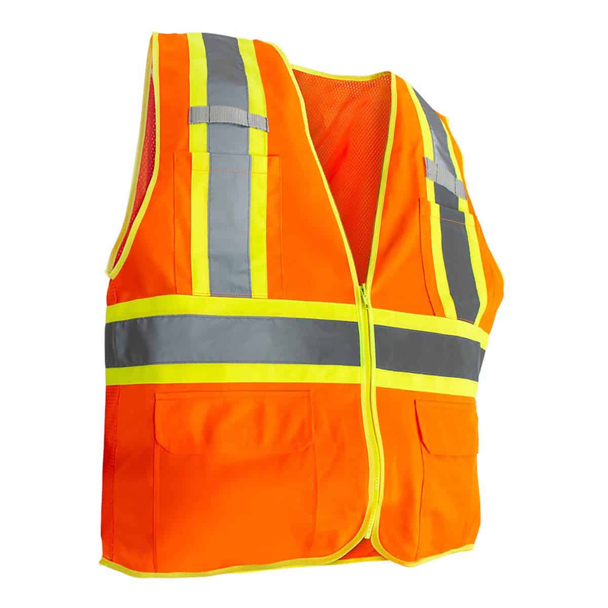 RigGear High Visibility Reflective Orange Safety Vest