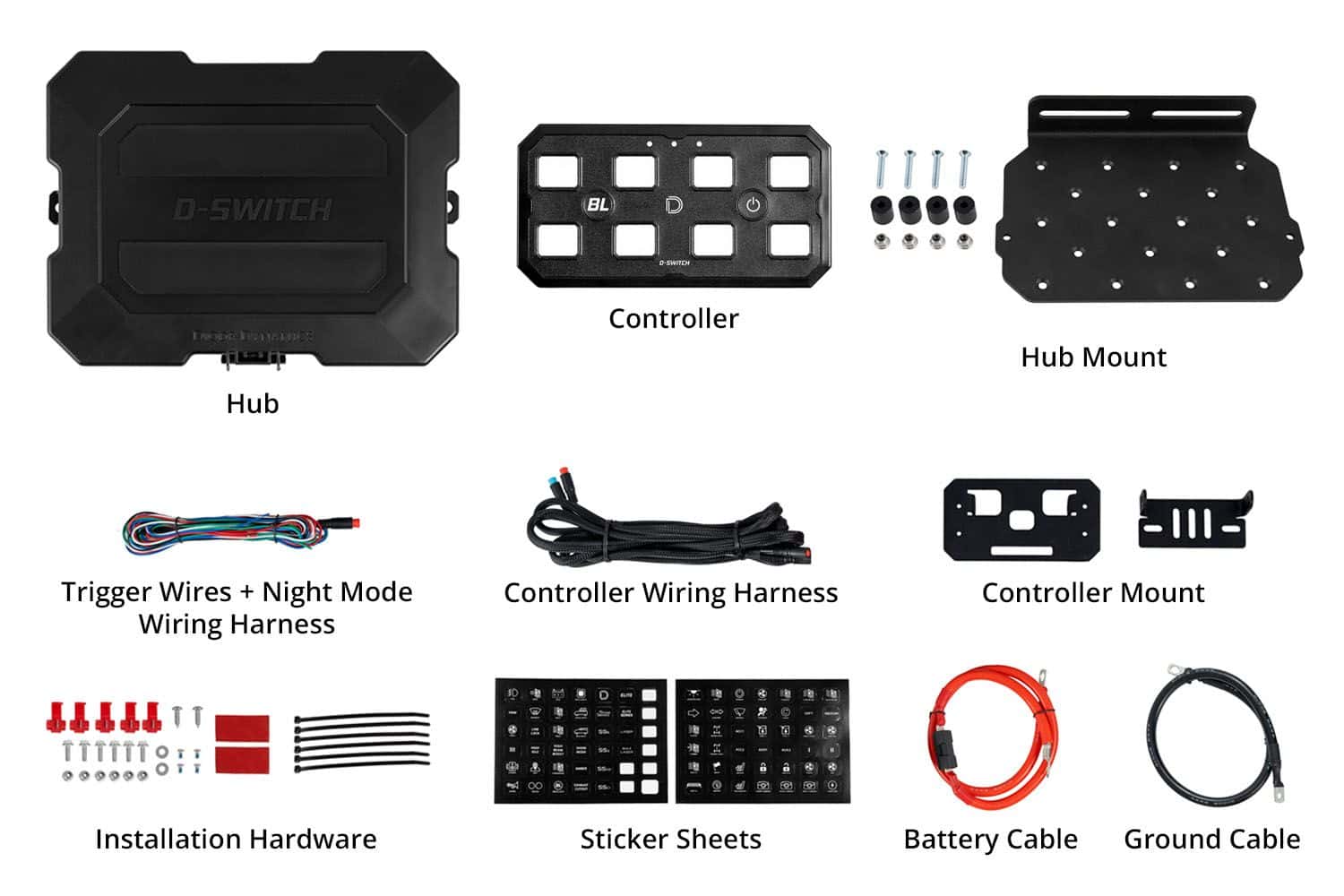 Diode Dynamics Stand-Off D-Switch Hub Mounting Kit 8 Diode Dynamics Stand-Off D-Switch Hub Mounting Kit