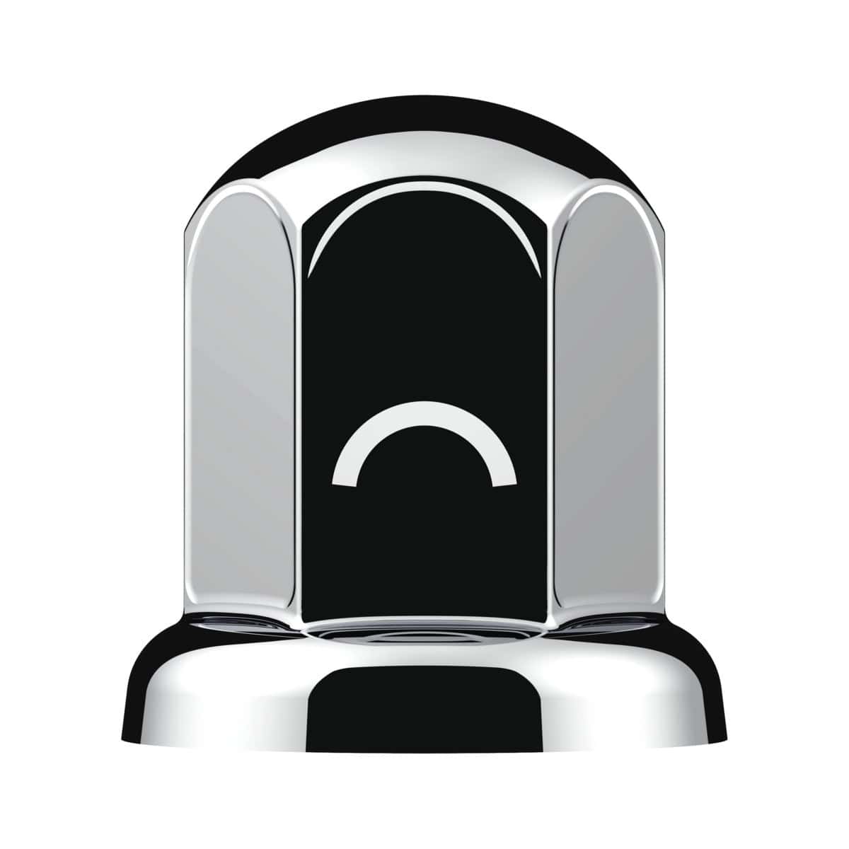 1-1/2" X 2" Chrome Steel Standard Nut Cover With Flange